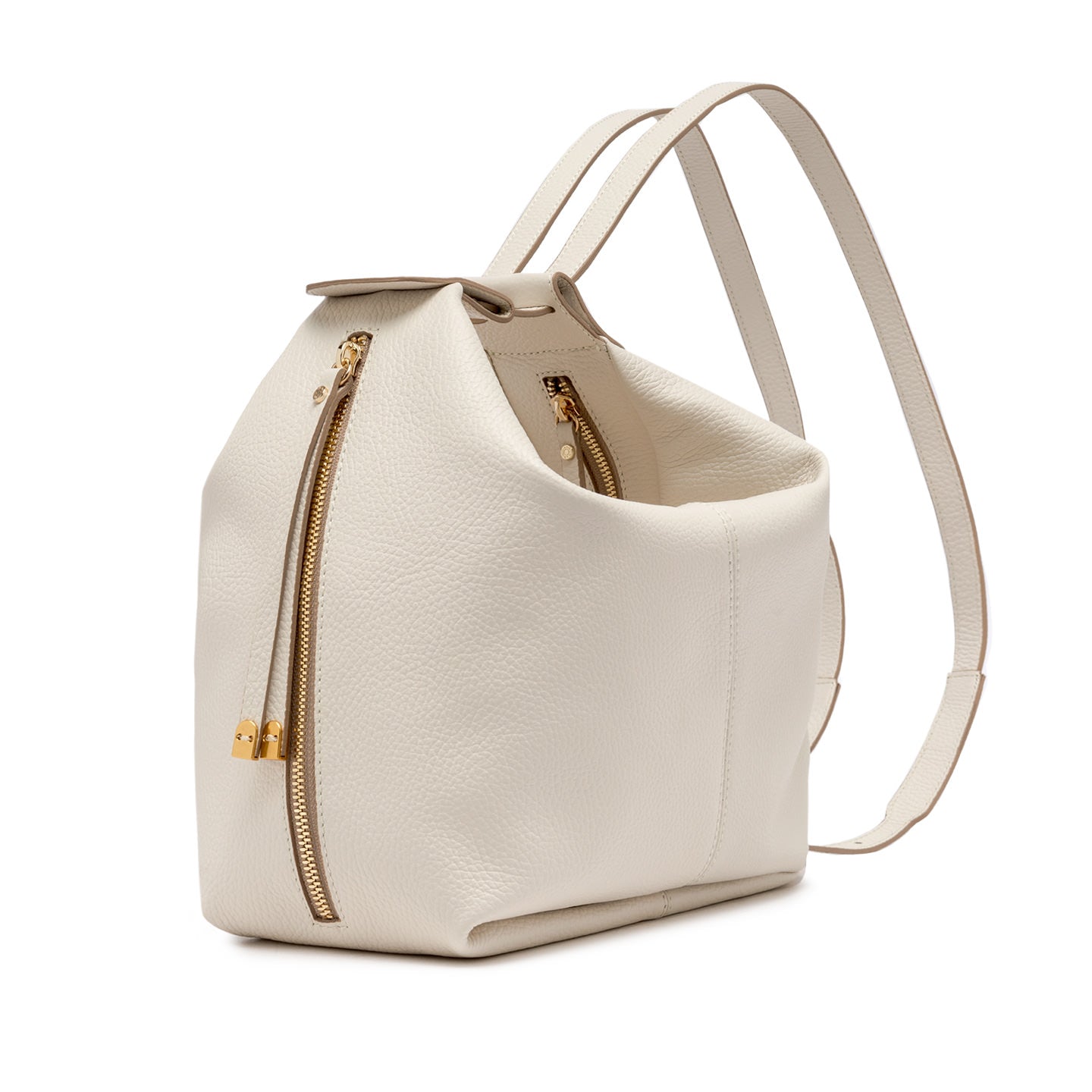 Gianni Chiarini zaino/borsa in pelle color marble con zip