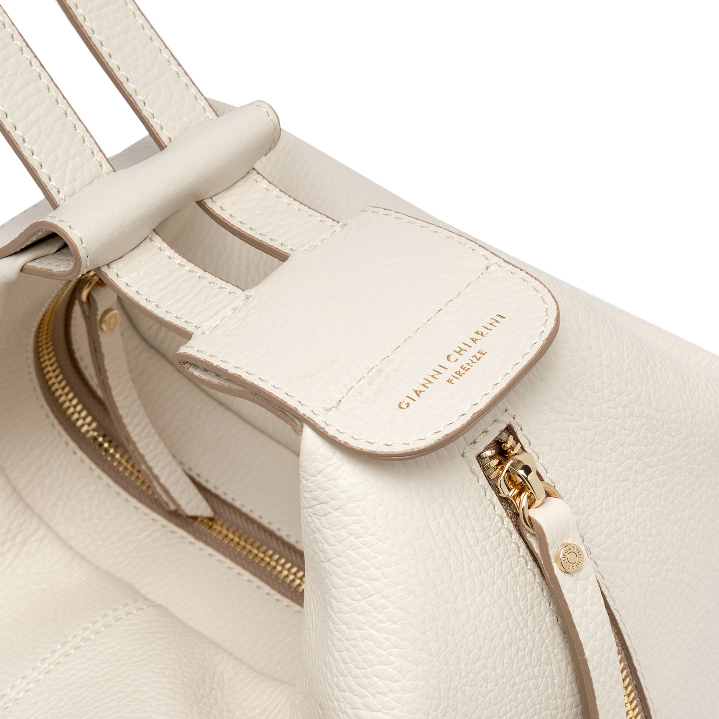 Gianni Chiarini zaino/borsa in pelle color marble con zip
