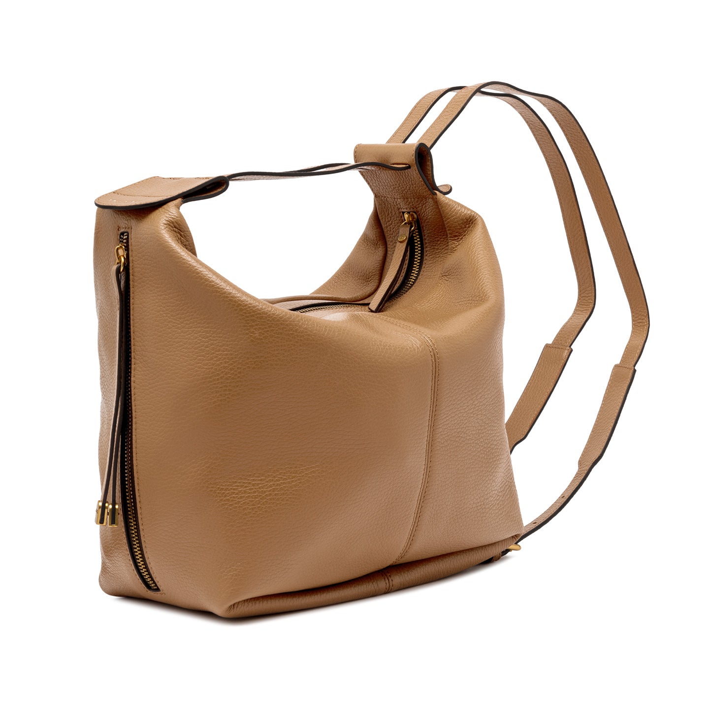 Gianni Chiarini zaino/borsa in pelle color nature con zip