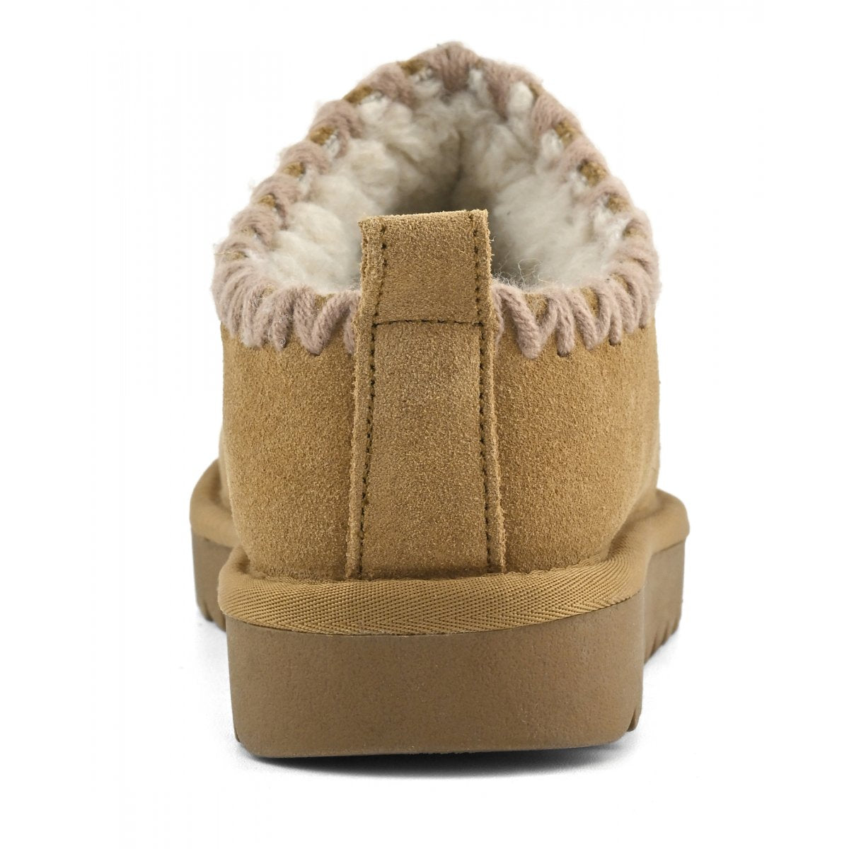 COLORS OF CALIFORNIA Sabot con cuciture monocolore in pelle scamosciata