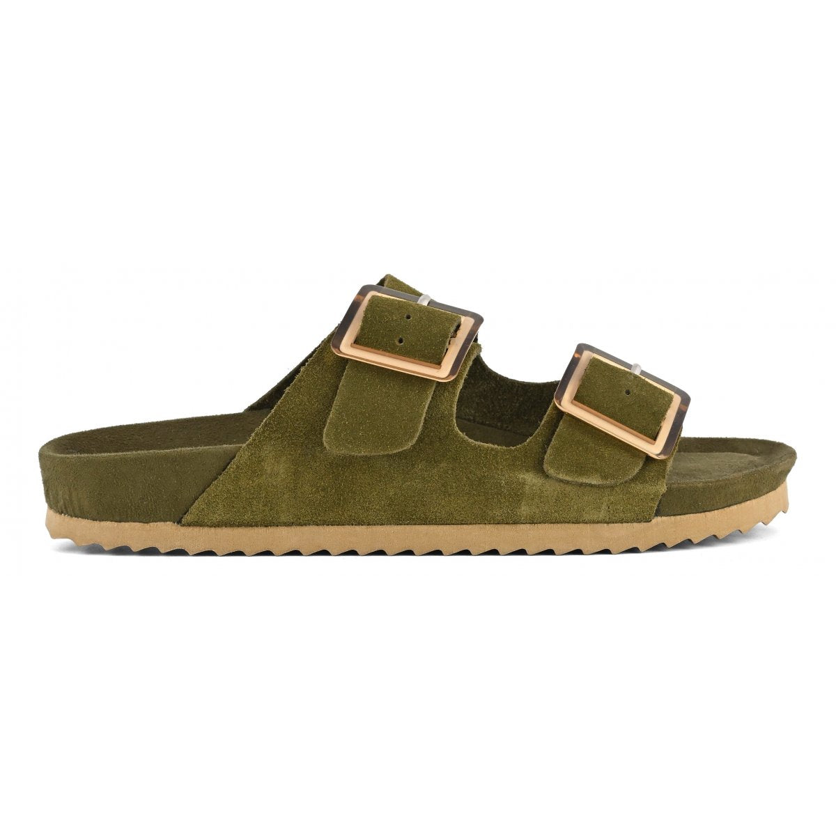 Colors of California Ciabatta donna in suede militare