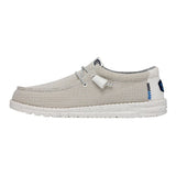 Hey dude Mocassino uomo in tessuto in mesh white con lacci elastici