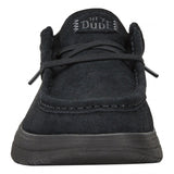 Hey dude Scarpa allacciata donna in suede nero con suola alta