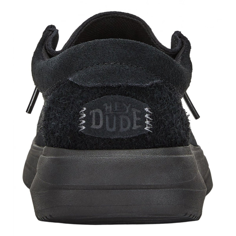 Hey dude Scarpa allacciata donna in suede nero con suola alta