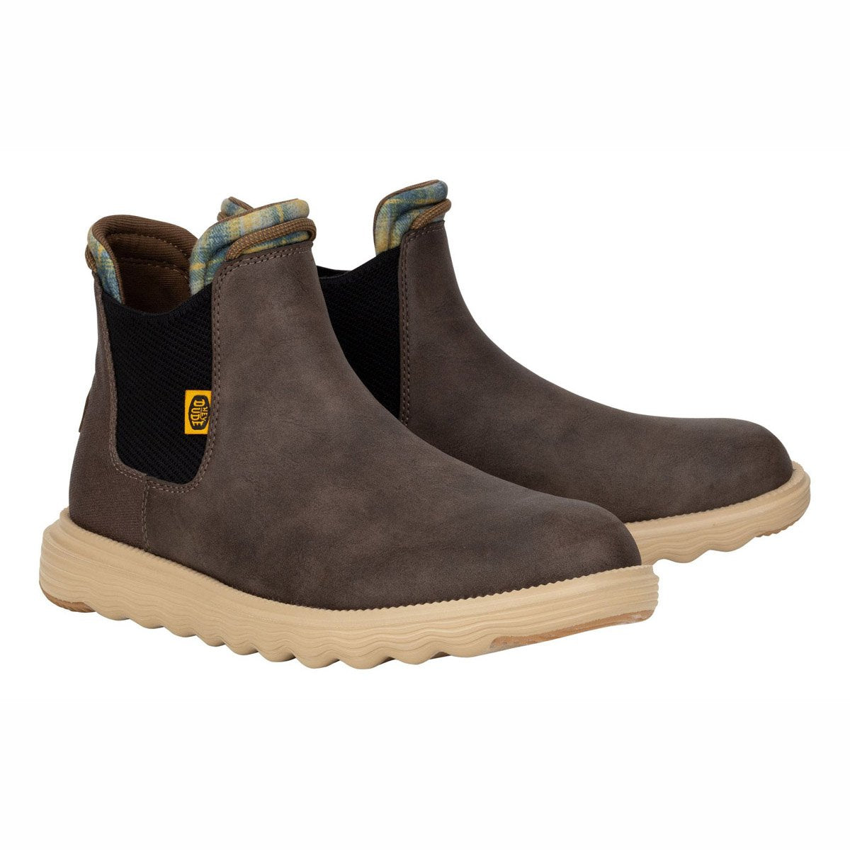 HEY DUDE stivaletto uomo sintetico Soletto soft marrone