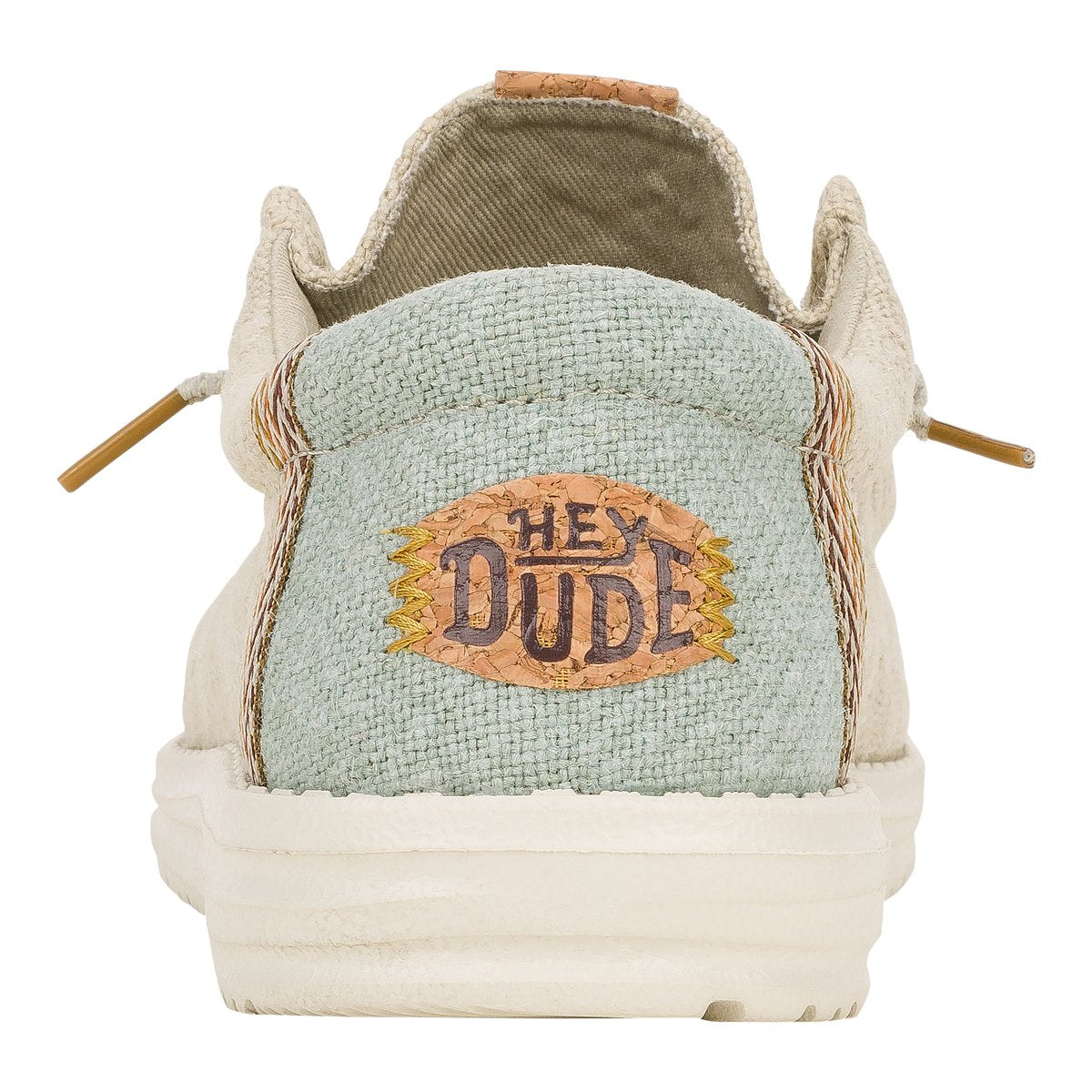 Hey Dude mocassino uomo in tessuto beige e verde
