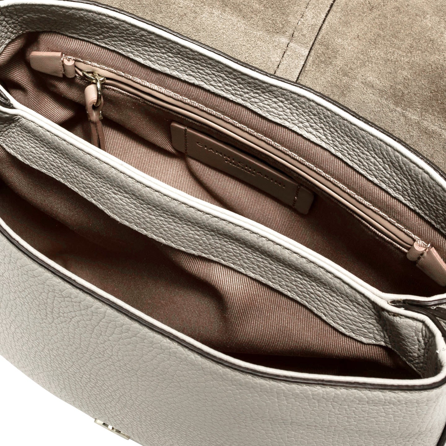 Gianni Chiarini borsa donna in pelle martellata color marmo con tracolla