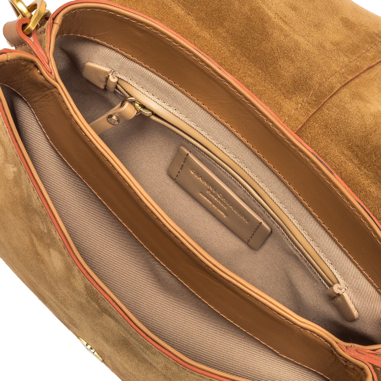 Gianni Chiarini borsa donna con manico e tracolla in pelle scamosciata peanut butter