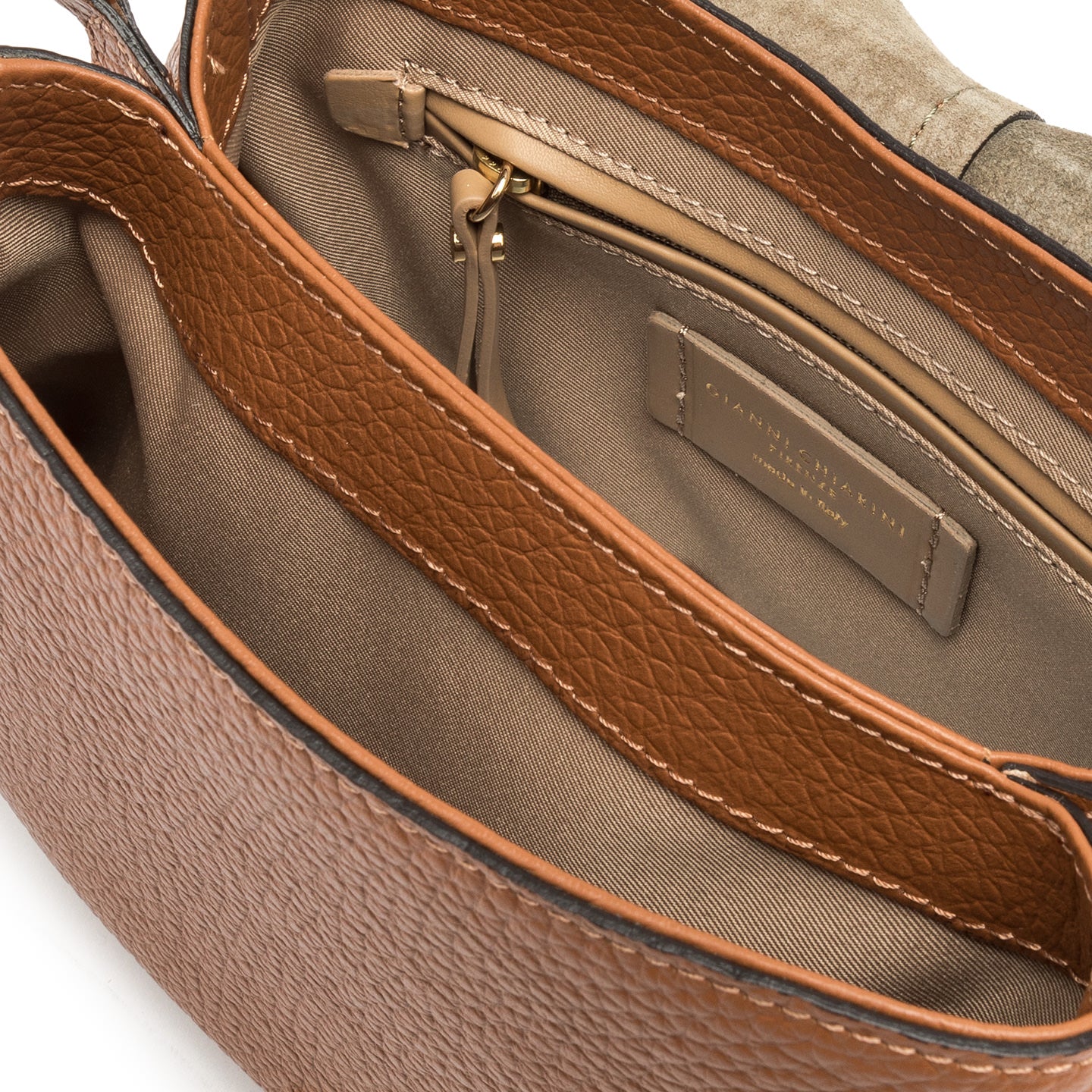 Gianni Chiarini Borsa in pelle helena round cuoio