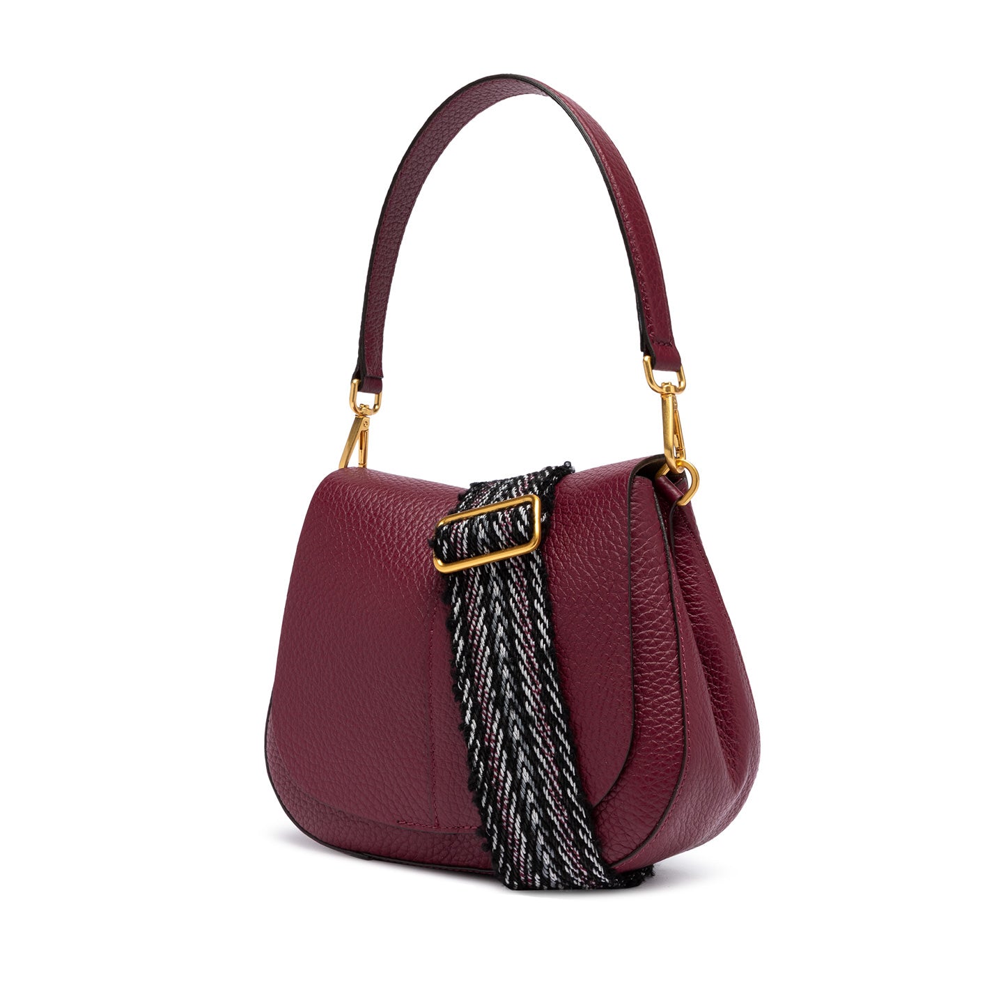 Gianni Chiarini Borsa in pelle helena round wine berry