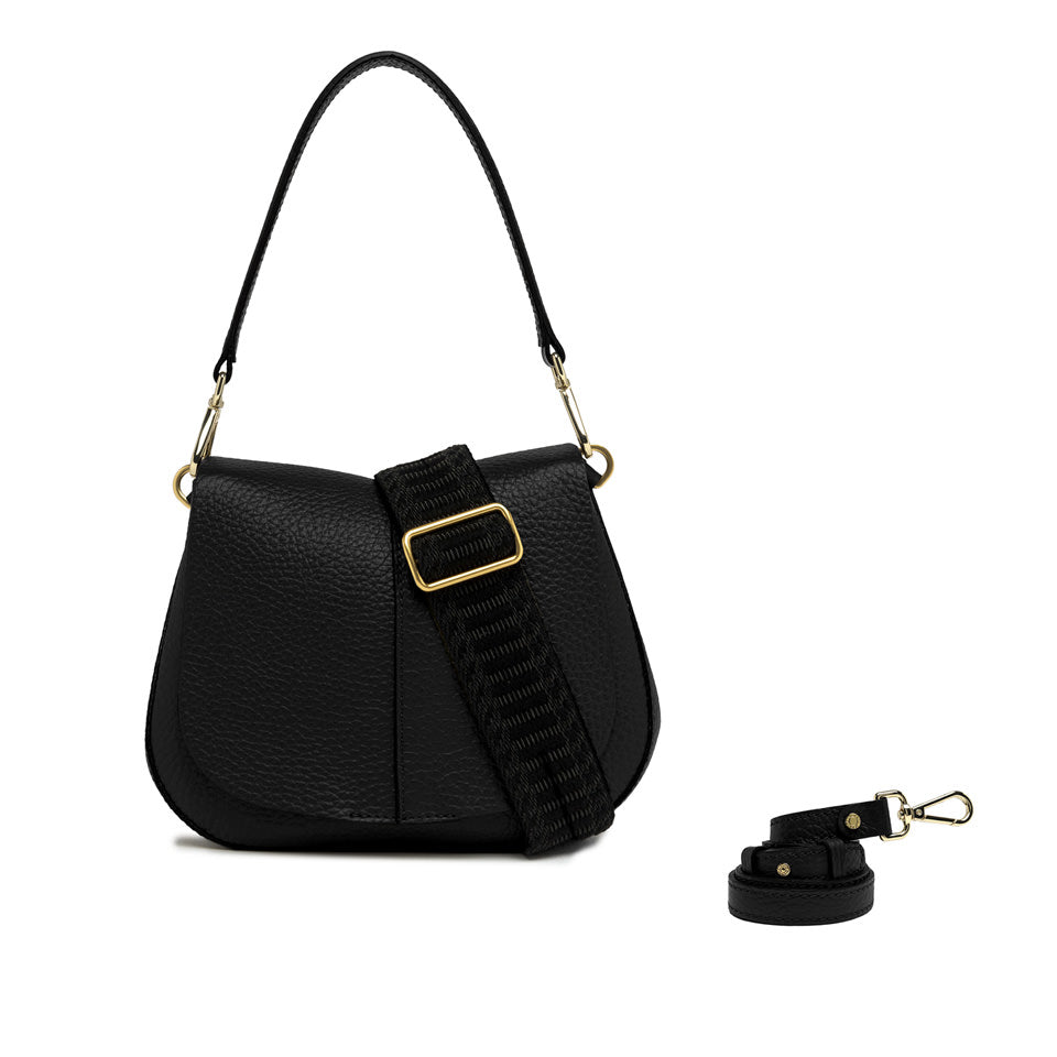 Gianni Chiarini Borsa a spalla in pelle nera