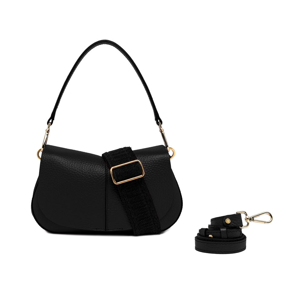 Gianni Chiarini Borsa a spalla in pelle nero