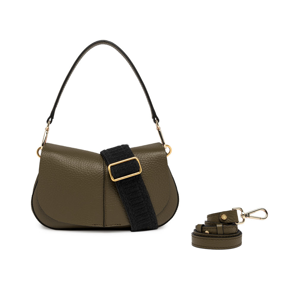 Gianni Chiarini Borsa a spalla in pelle moss