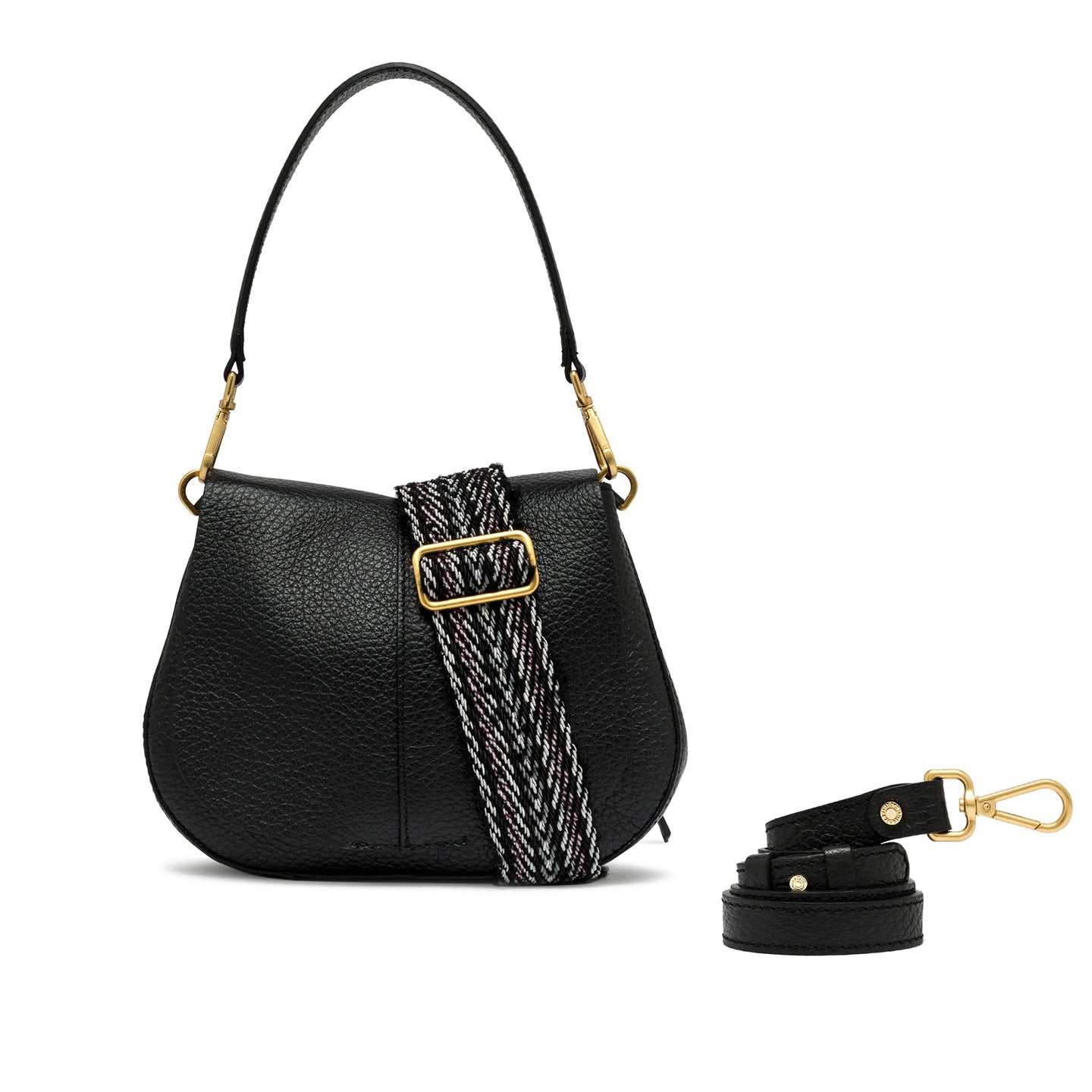 Gianni Chiarini Borsa in pelle helena round nero