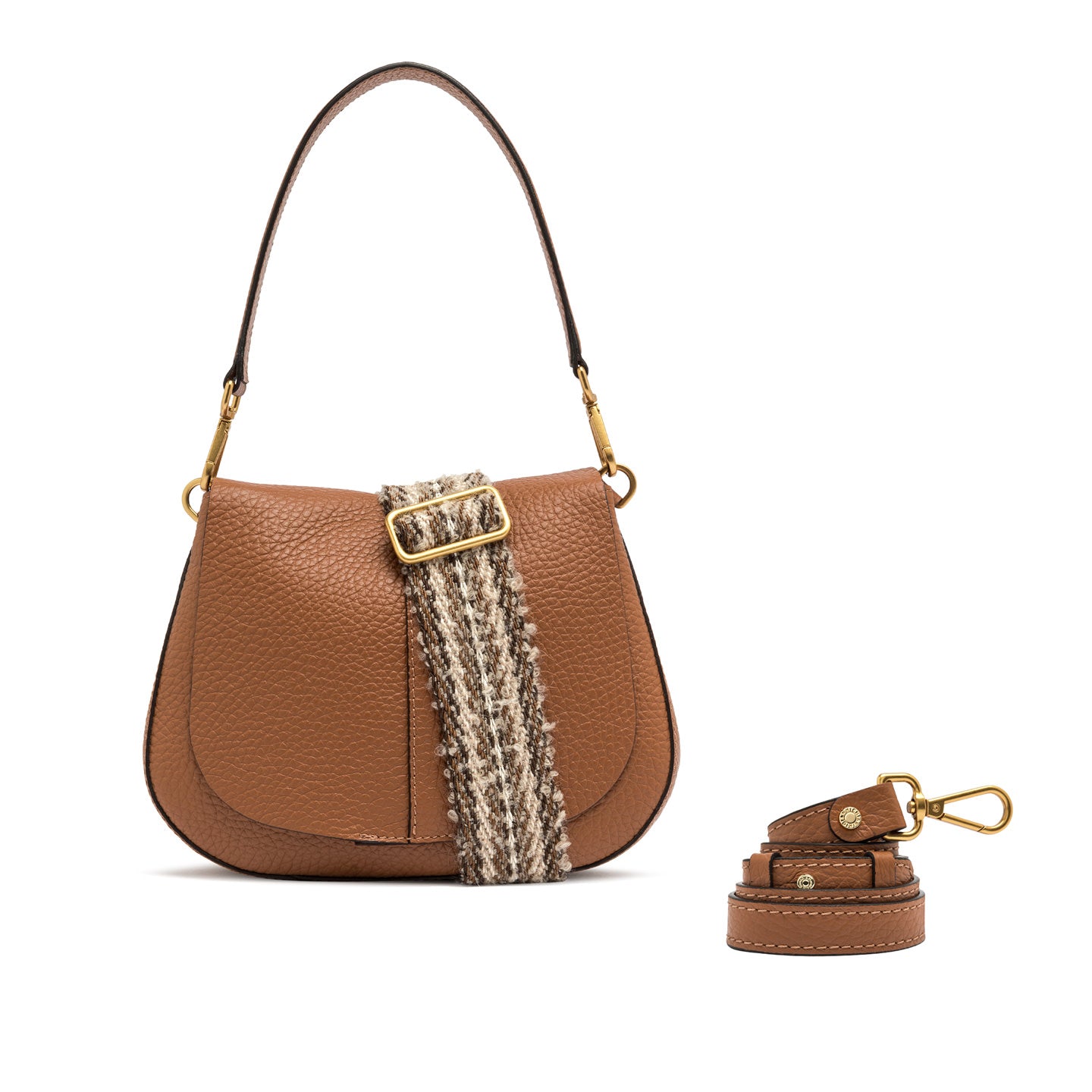 Gianni Chiarini Borsa in pelle helena round cuoio