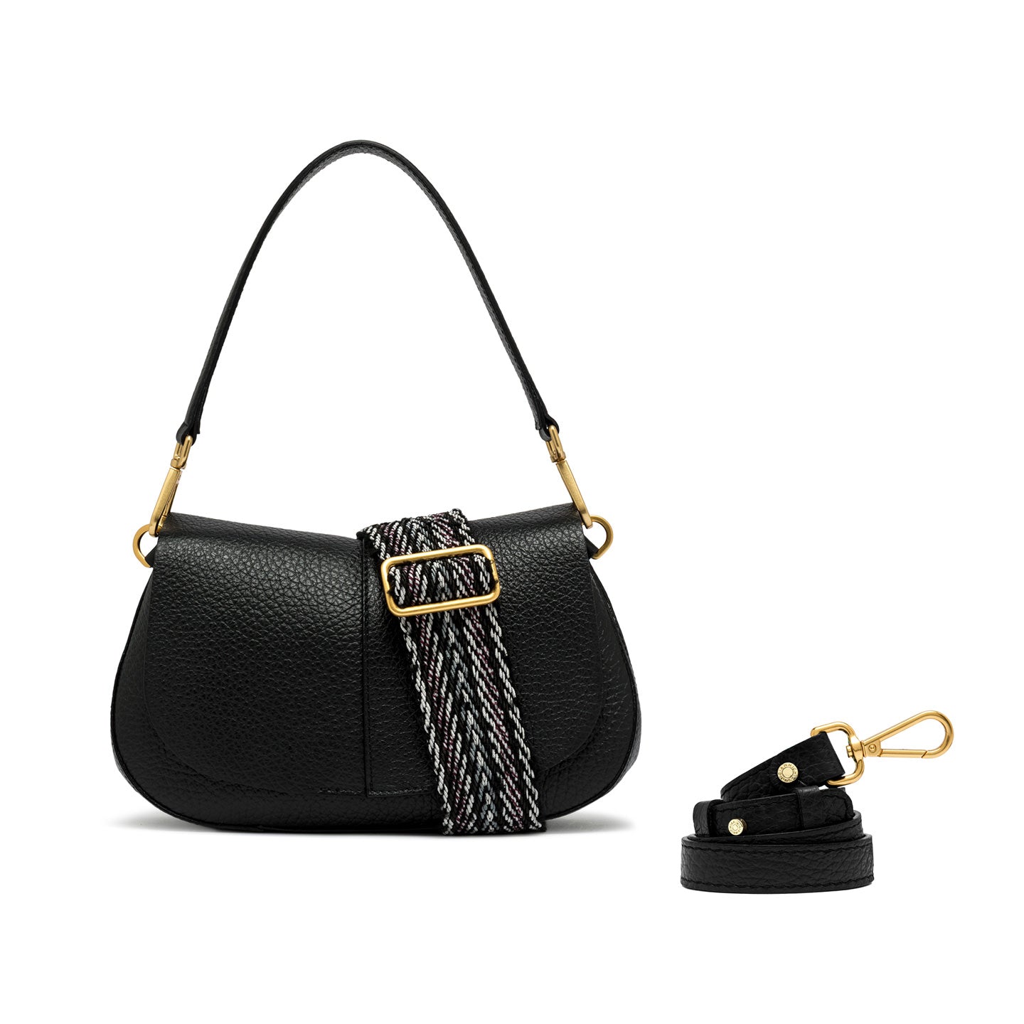 Gianni Chiarini Borsa in pelle helena round nero
