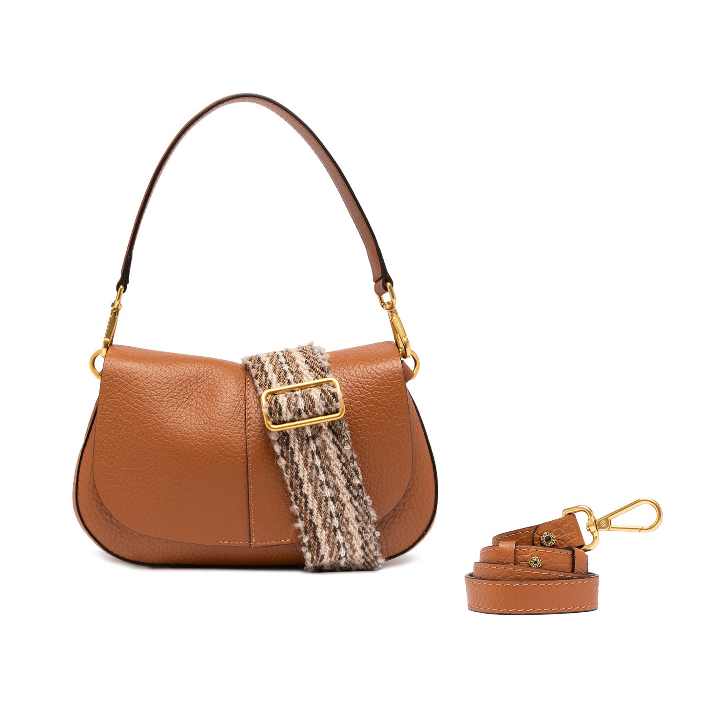 Gianni Chiarini Borsa in pelle helena round cuoio