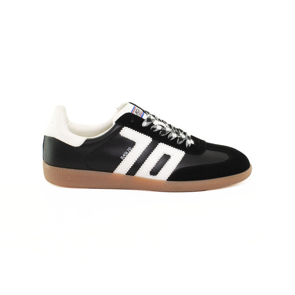 Back 70 Sneaker uomo in pelle e suede nero