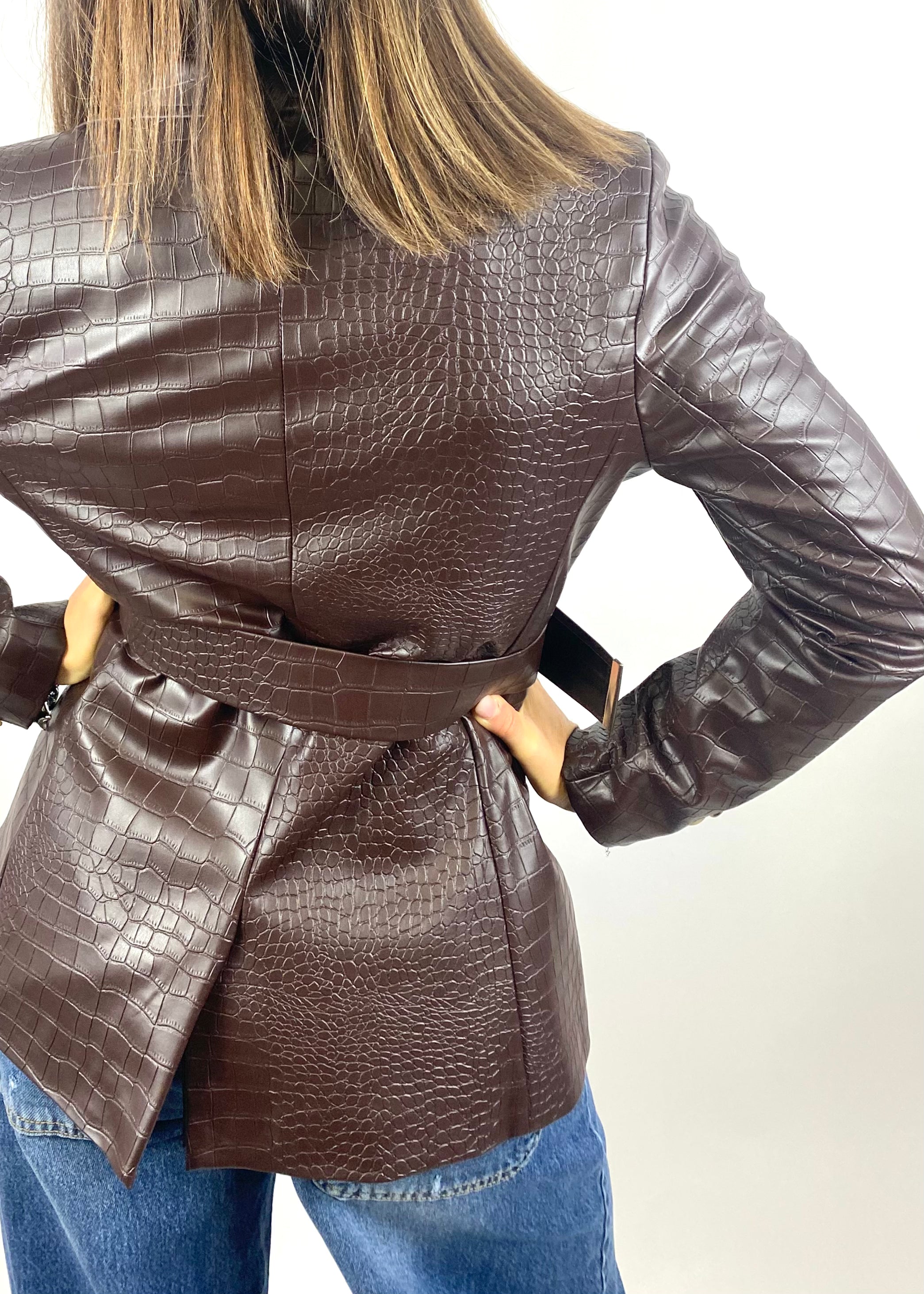 SUSYMIX GIACCA COCCO MARRONE