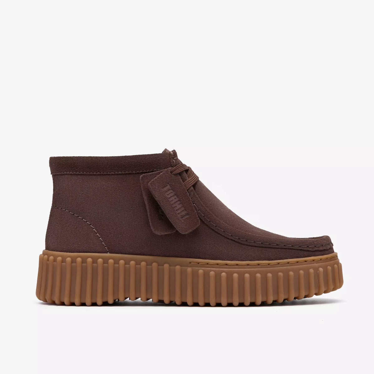 CLARKS STIVALETTI ALLACCIATO THORILL MOSS MARRONE SCURO