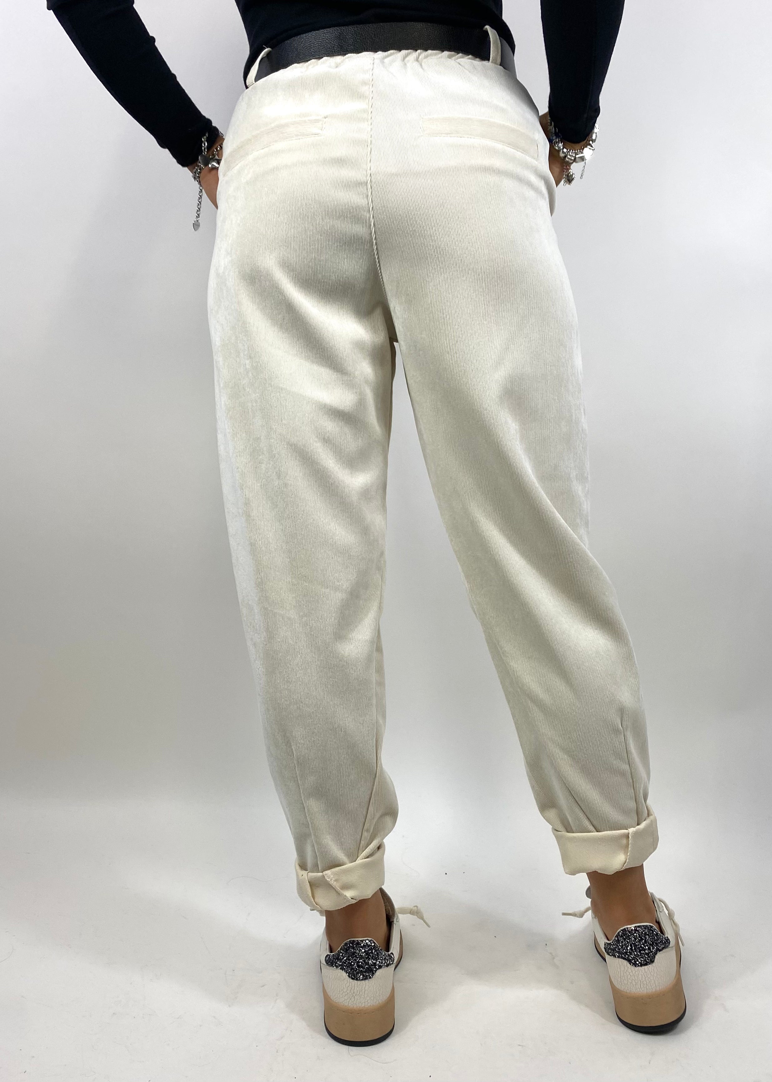 SUSY MIX PANTALONE VELLUTO LATTE