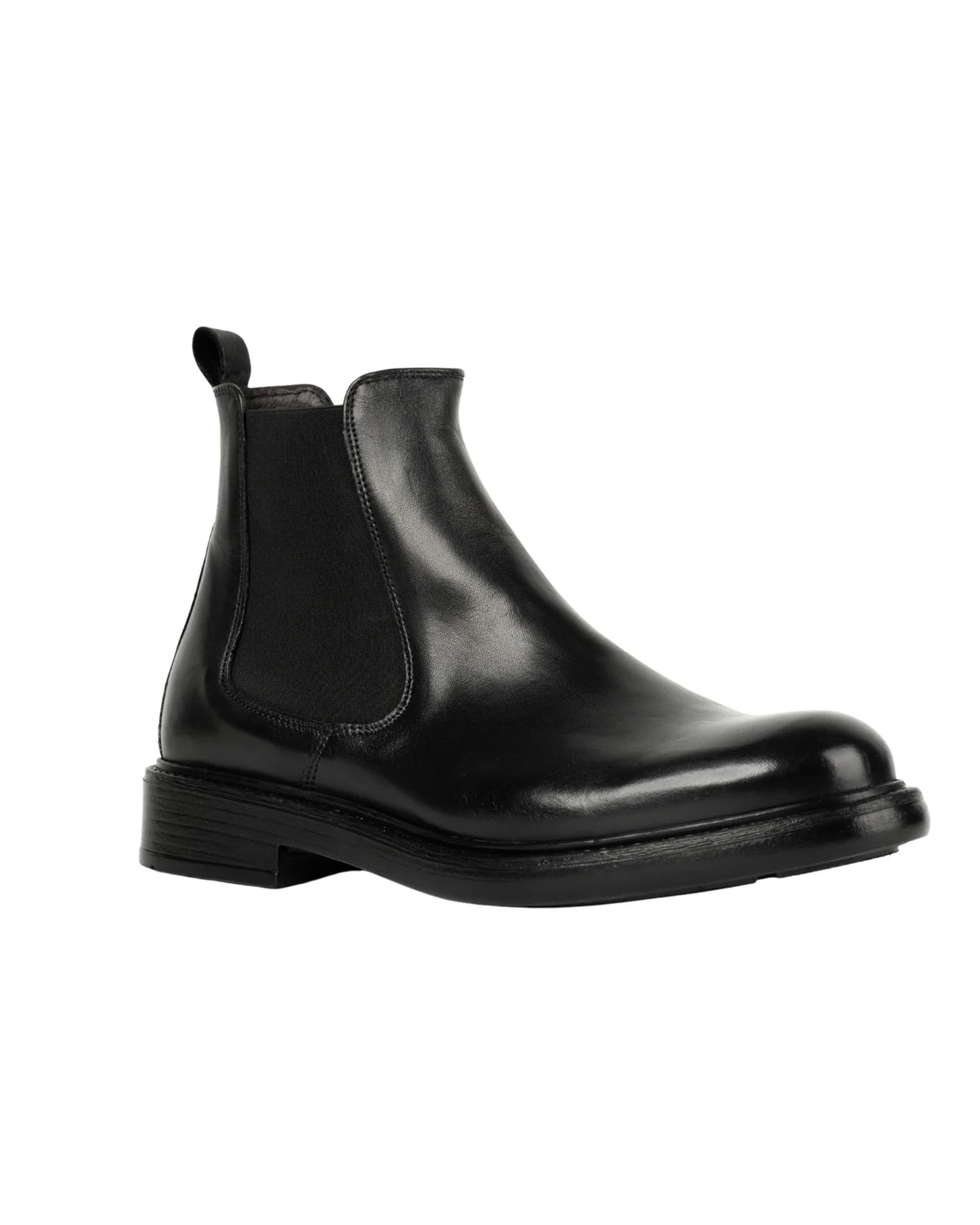 EXTON STIVALETTO CHELSEA VITELLO SOFT NERO