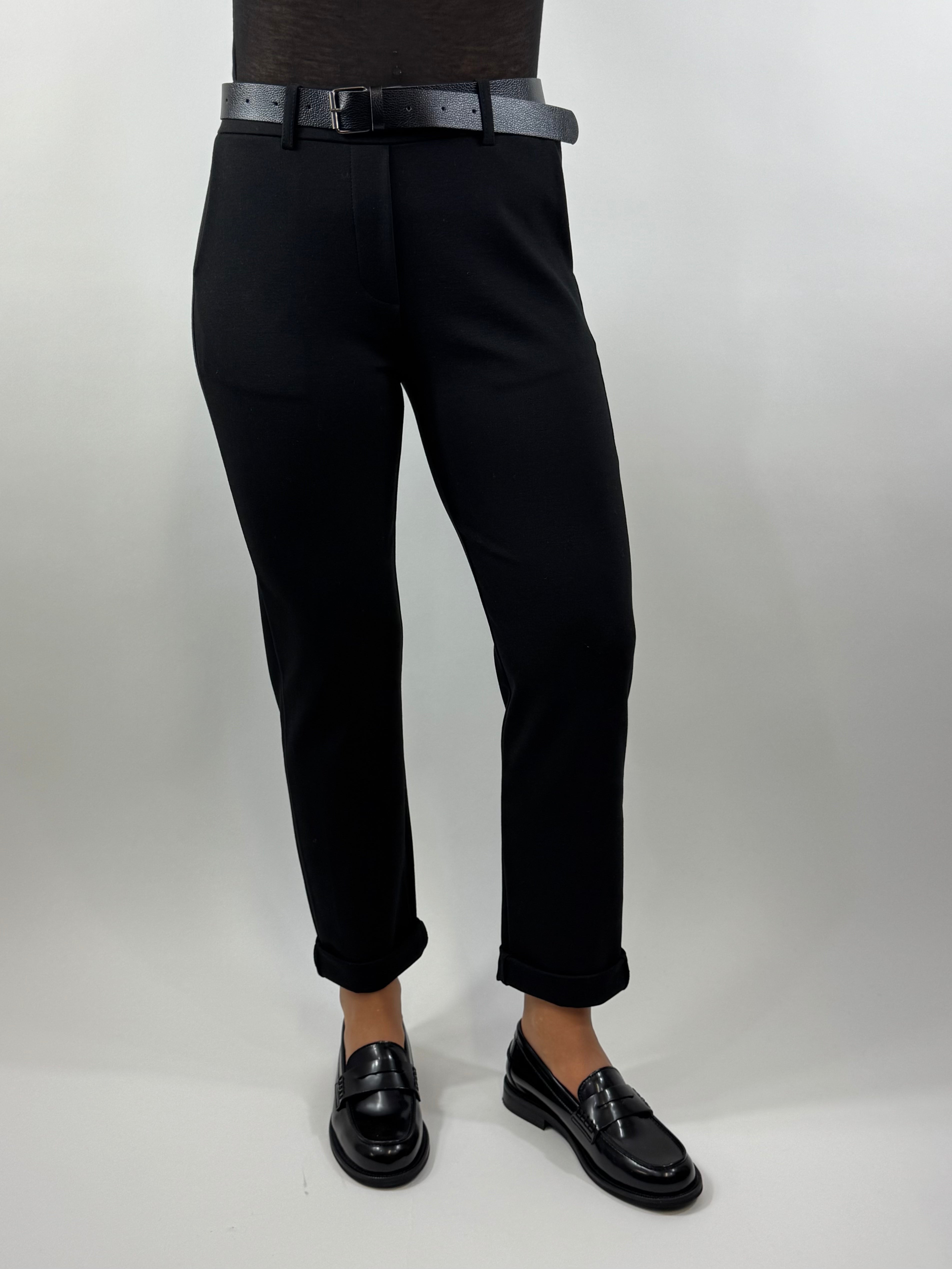 SUSY MIX PANTALONE GAMBA DIRITTA NERO