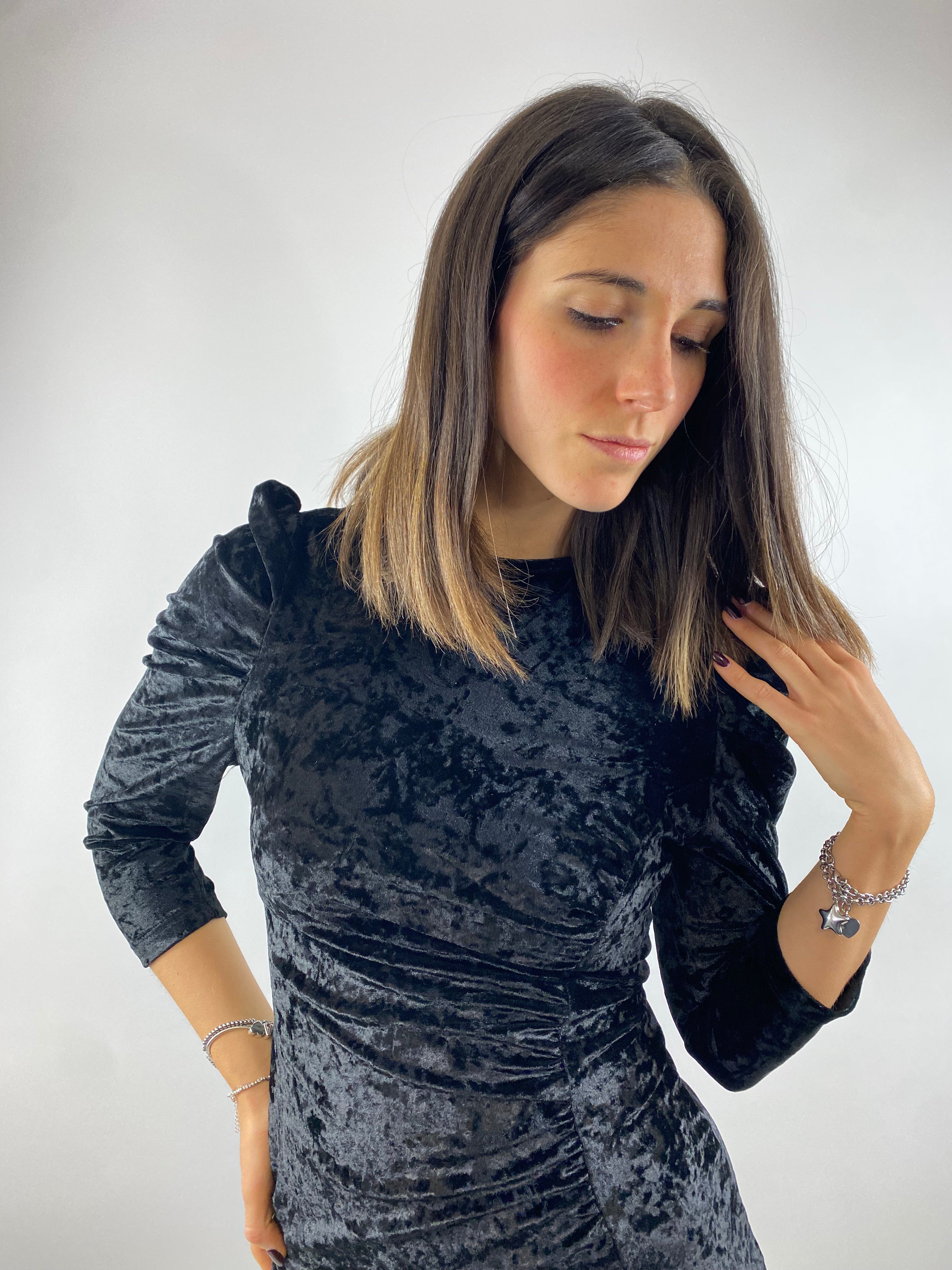 TWO WAY ABITO VELLUTO NERO