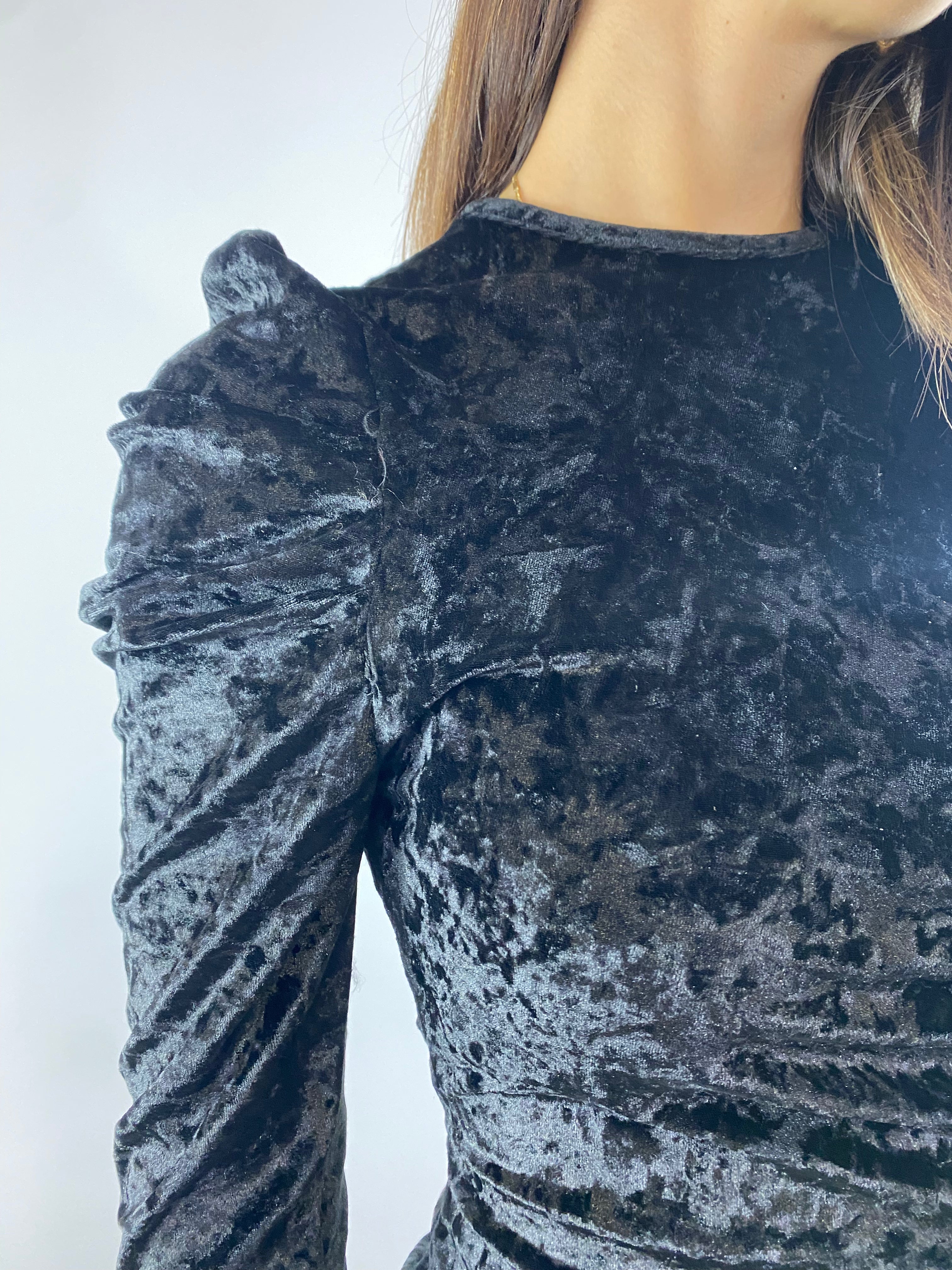 TWO WAY ABITO VELLUTO NERO