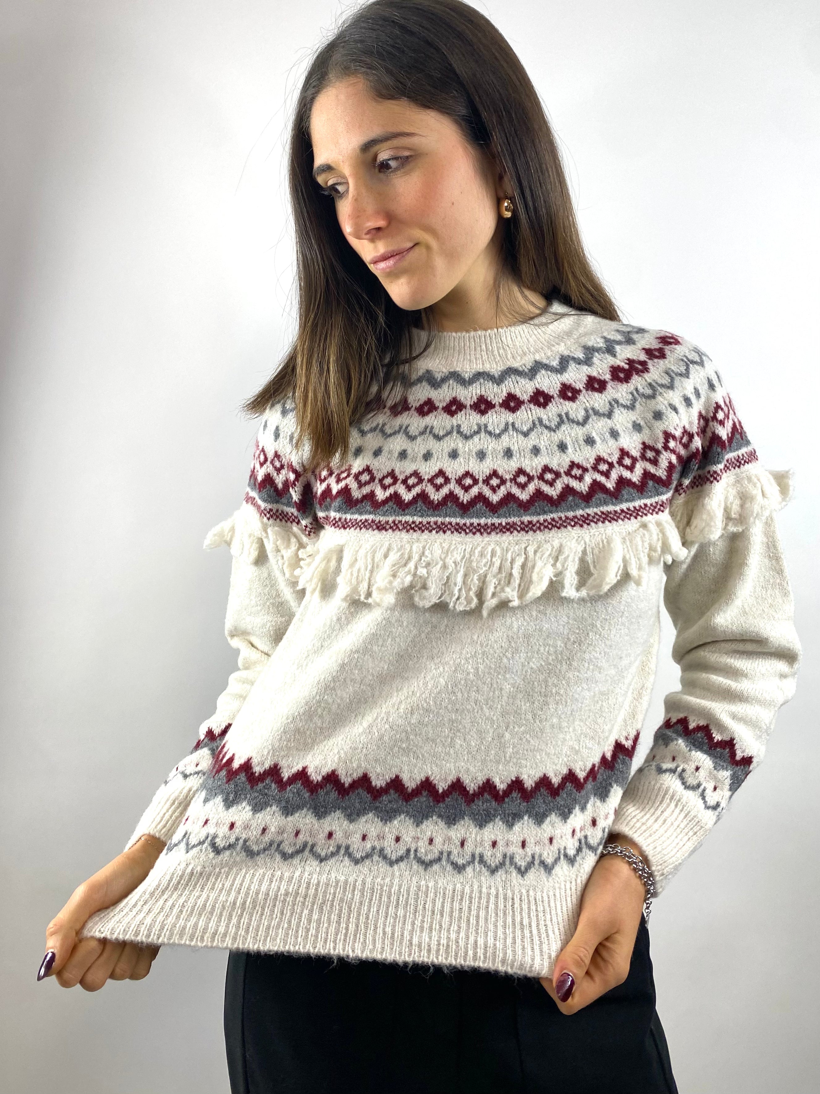 SUSY MIX MAGLIONE FANTASIA CREMA