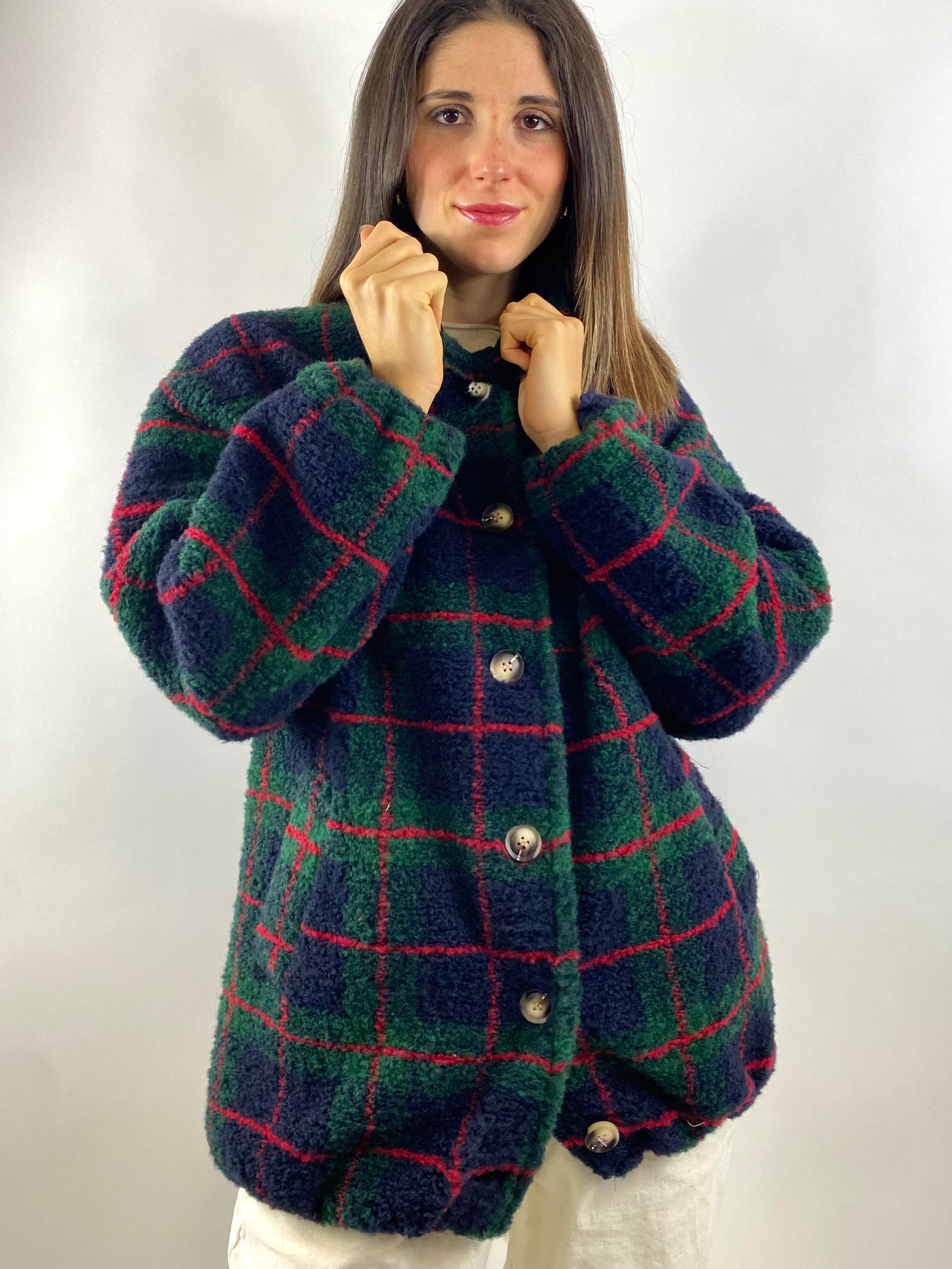 CECILE GIACCA TEDDY CHECK