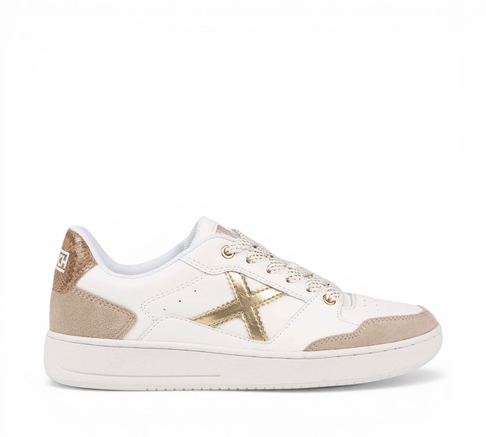 MUNICH SNEAKERS LEGIT WHITE AND GOLD