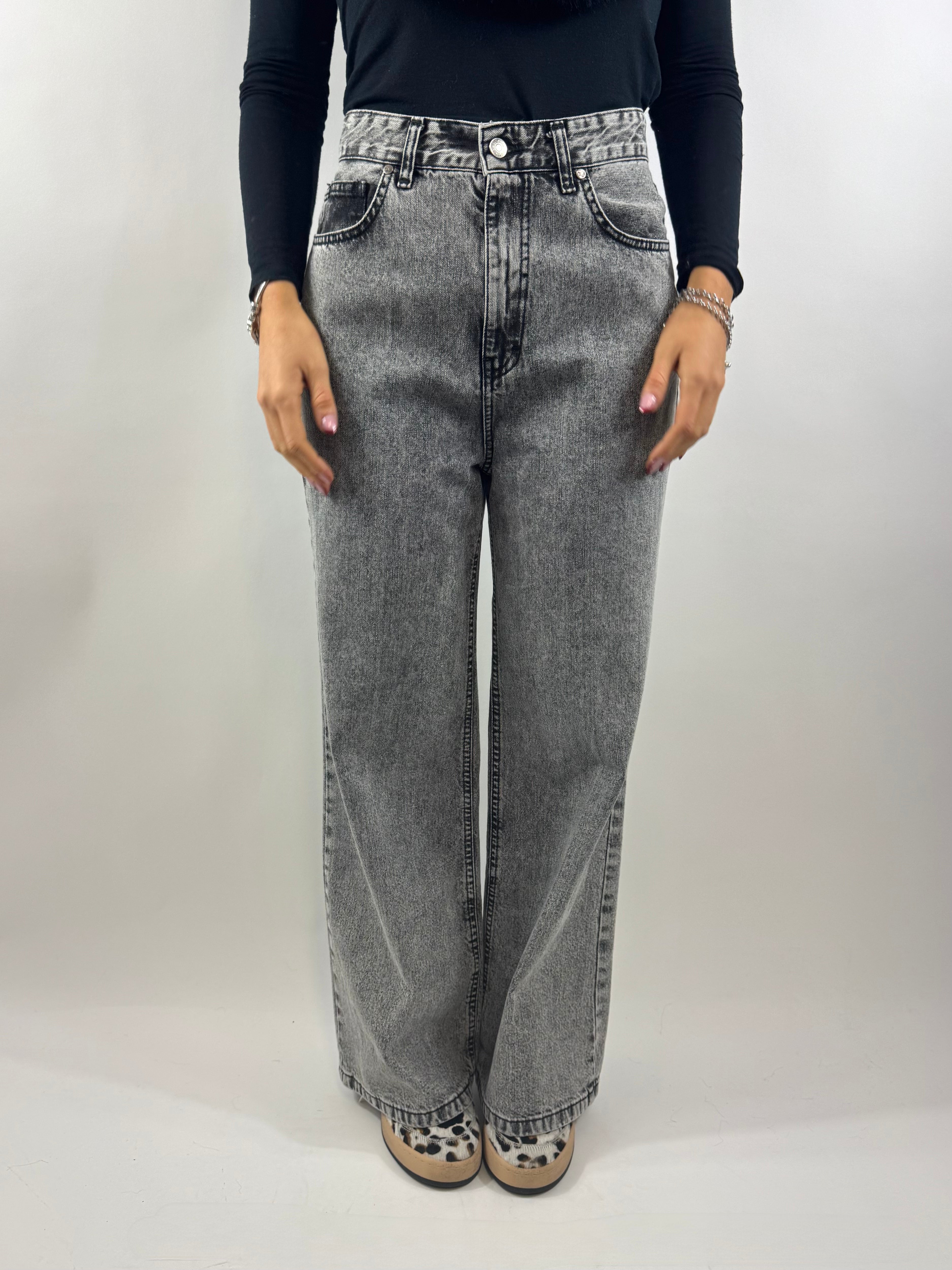 SUSY MIX JEANS GAMBA DIRITTA GRIGIO