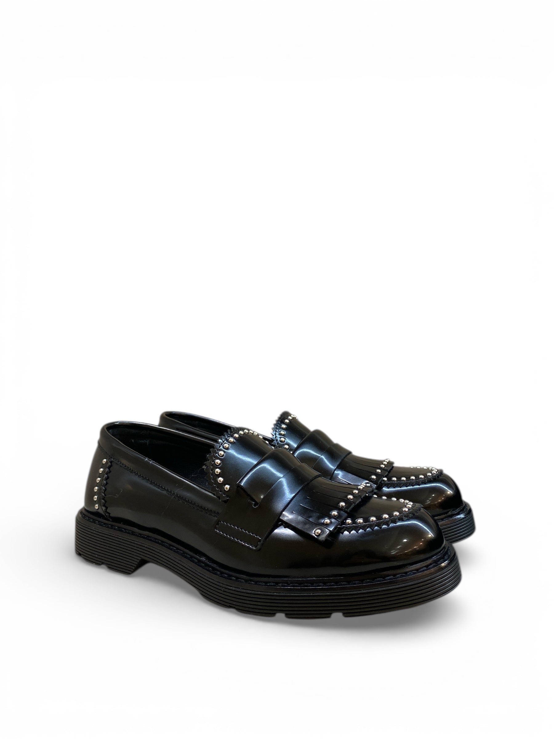 BOTTEGA LOTTI MOCASSINO FRANGE E BORCHIETTE