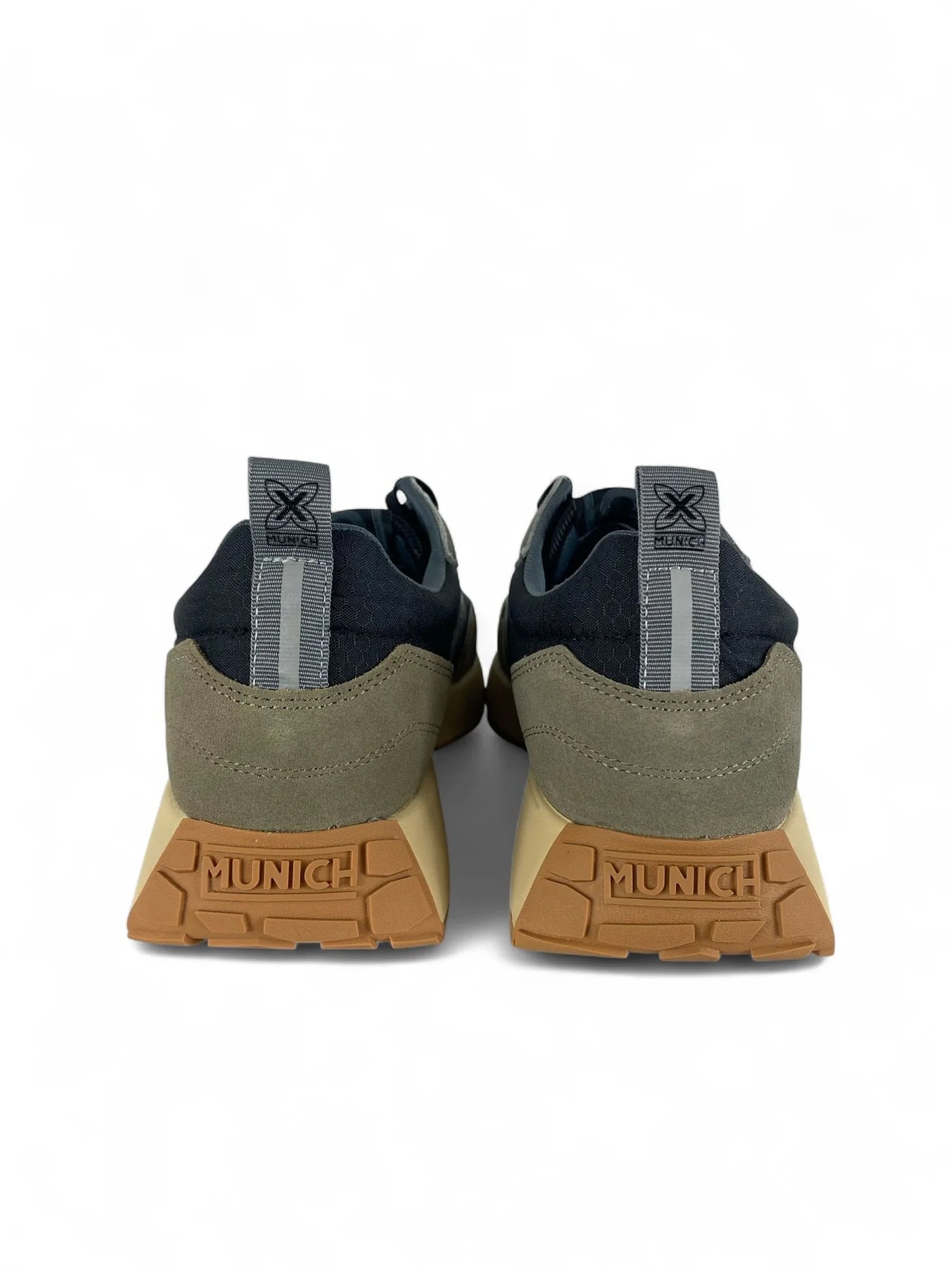 MUNICH SNEAKER IN SUEDE E TELA GRIGIO