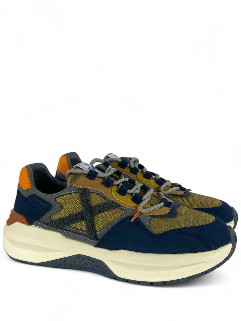 MUNICH SNEAKERS ECOPELLE E MESH BLU