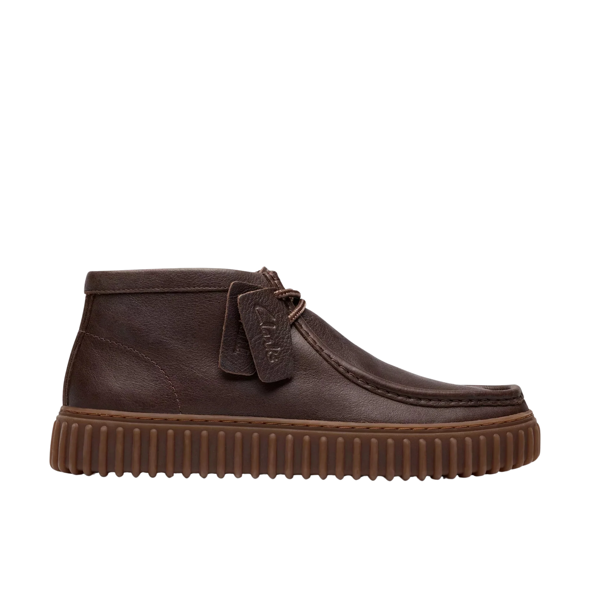 CLARKS POLACCHINE IN PELLE DARK BROWN