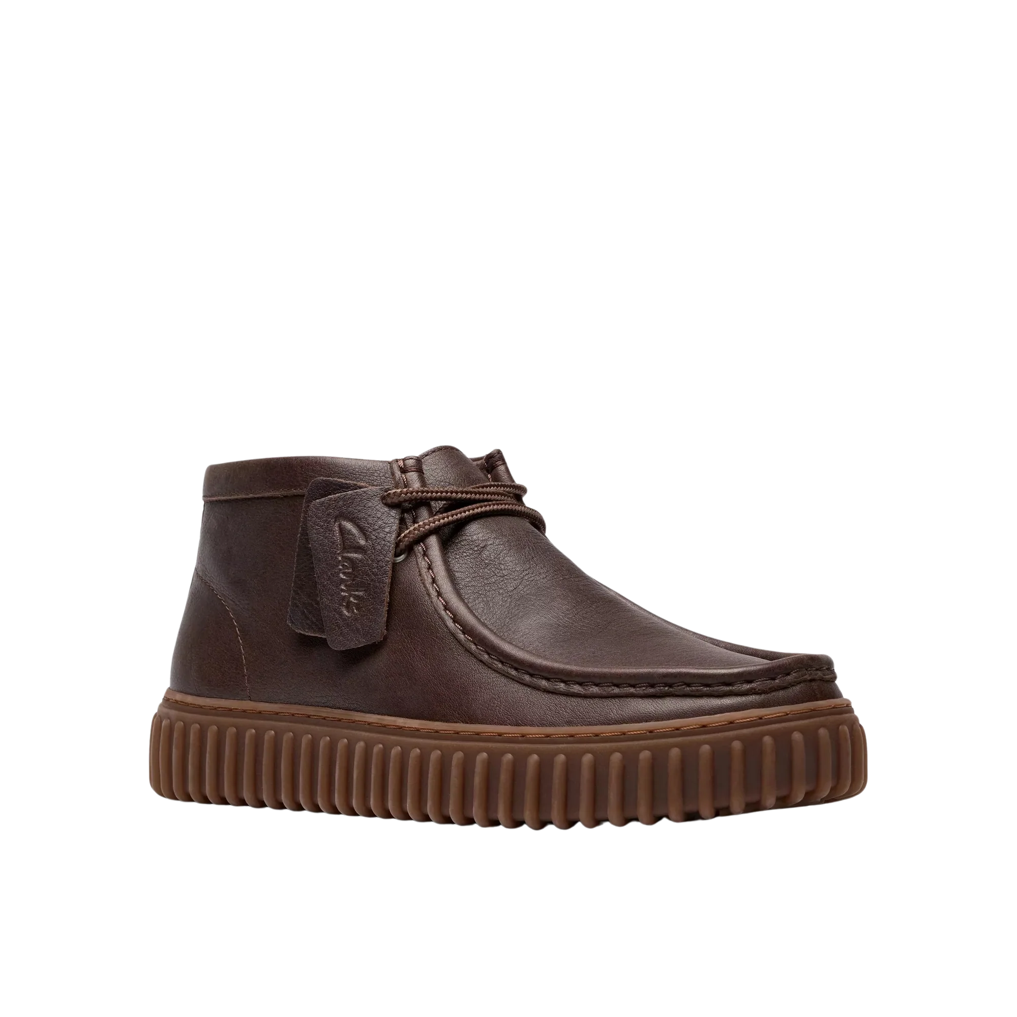 CLARKS POLACCHINE IN PELLE DARK BROWN