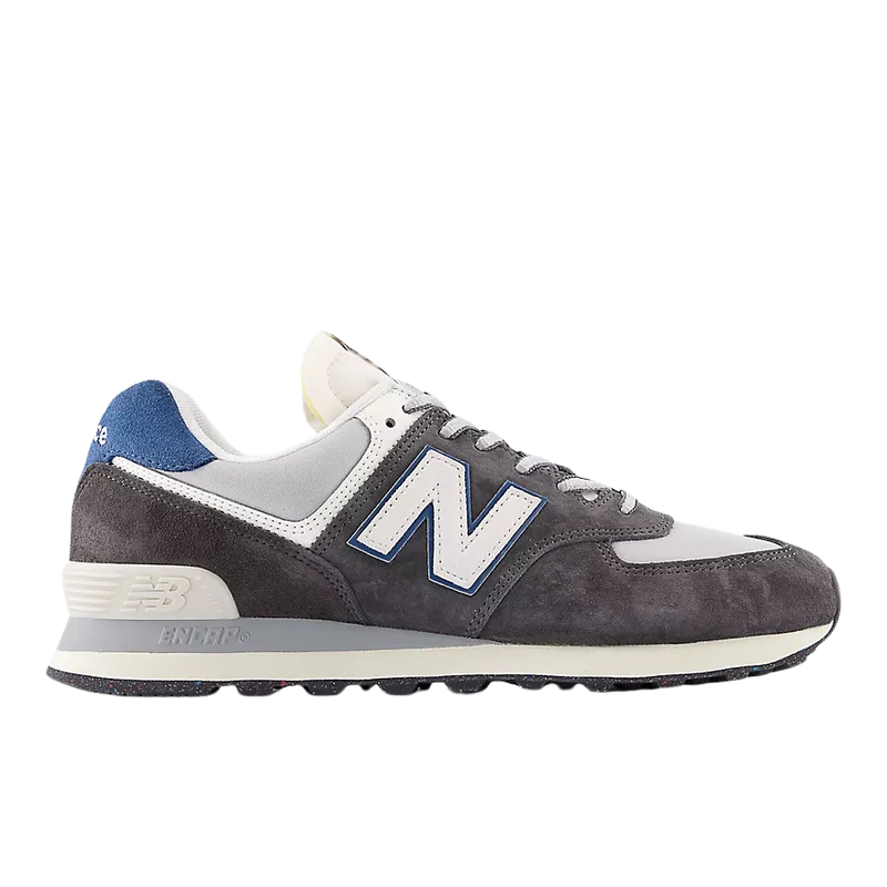 NEW BALANCE SNEAKERS IN SUEDE GRIGIO SCURO