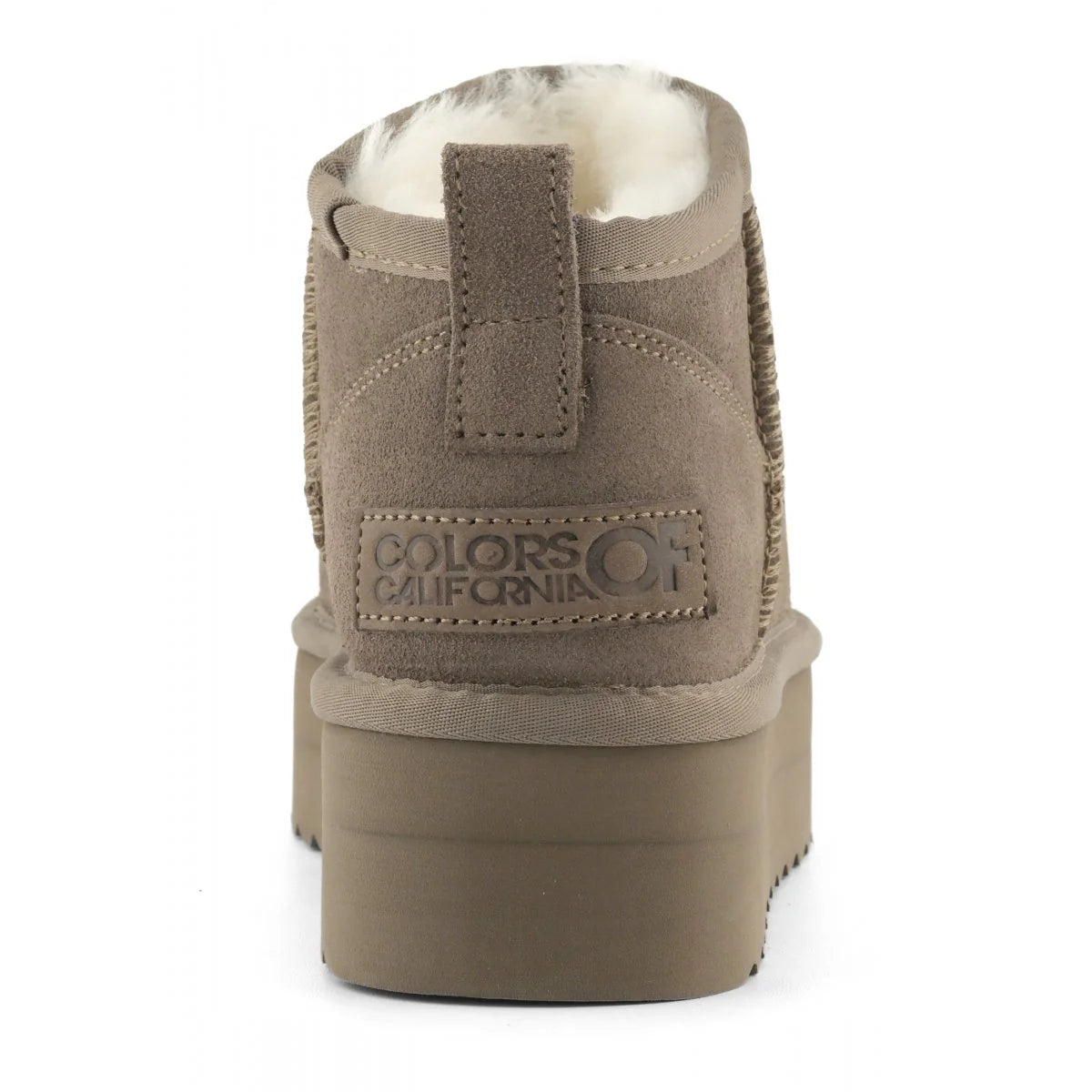 COLORS OF CALIFORNIA STIVALETTO CON PLATFORM TAUPE