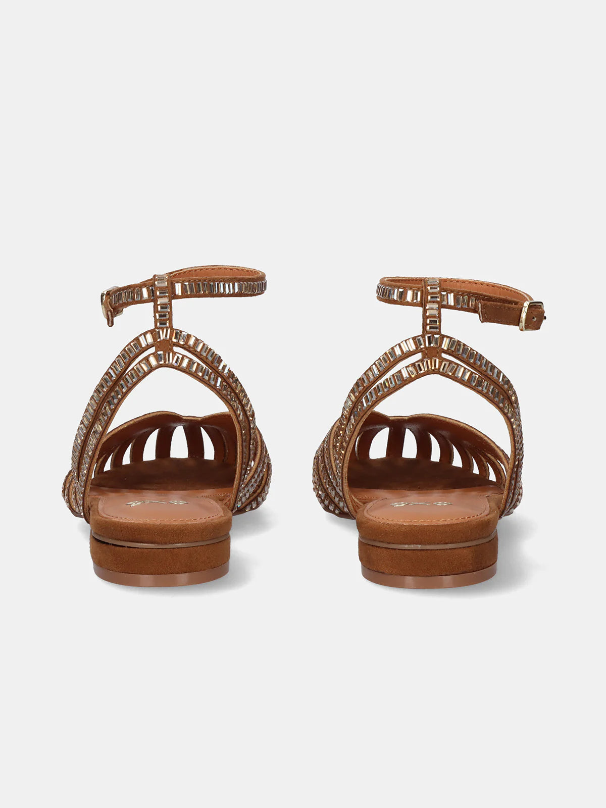 EXÉ SANDALI RAGNETTO CON SPECCHIETTI CAMEL
