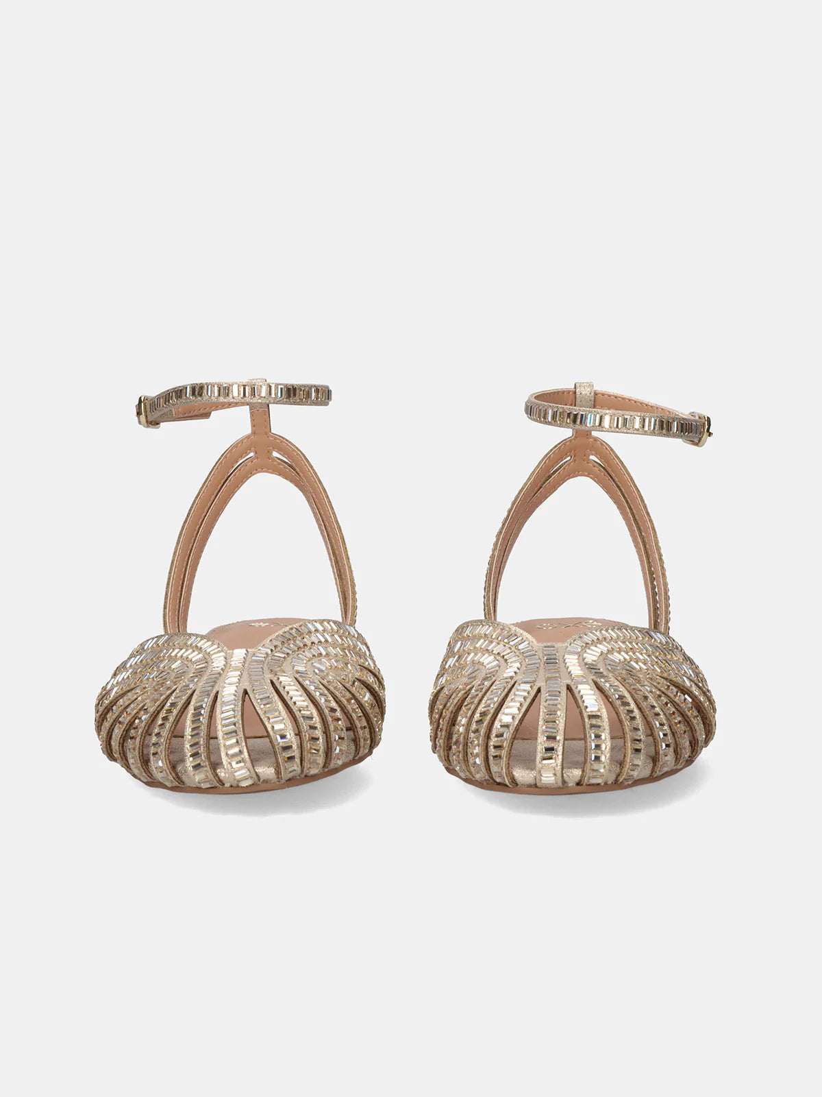 EXÉ SANDALO RAGNETTO CON SPECCHIETTI BEIGE