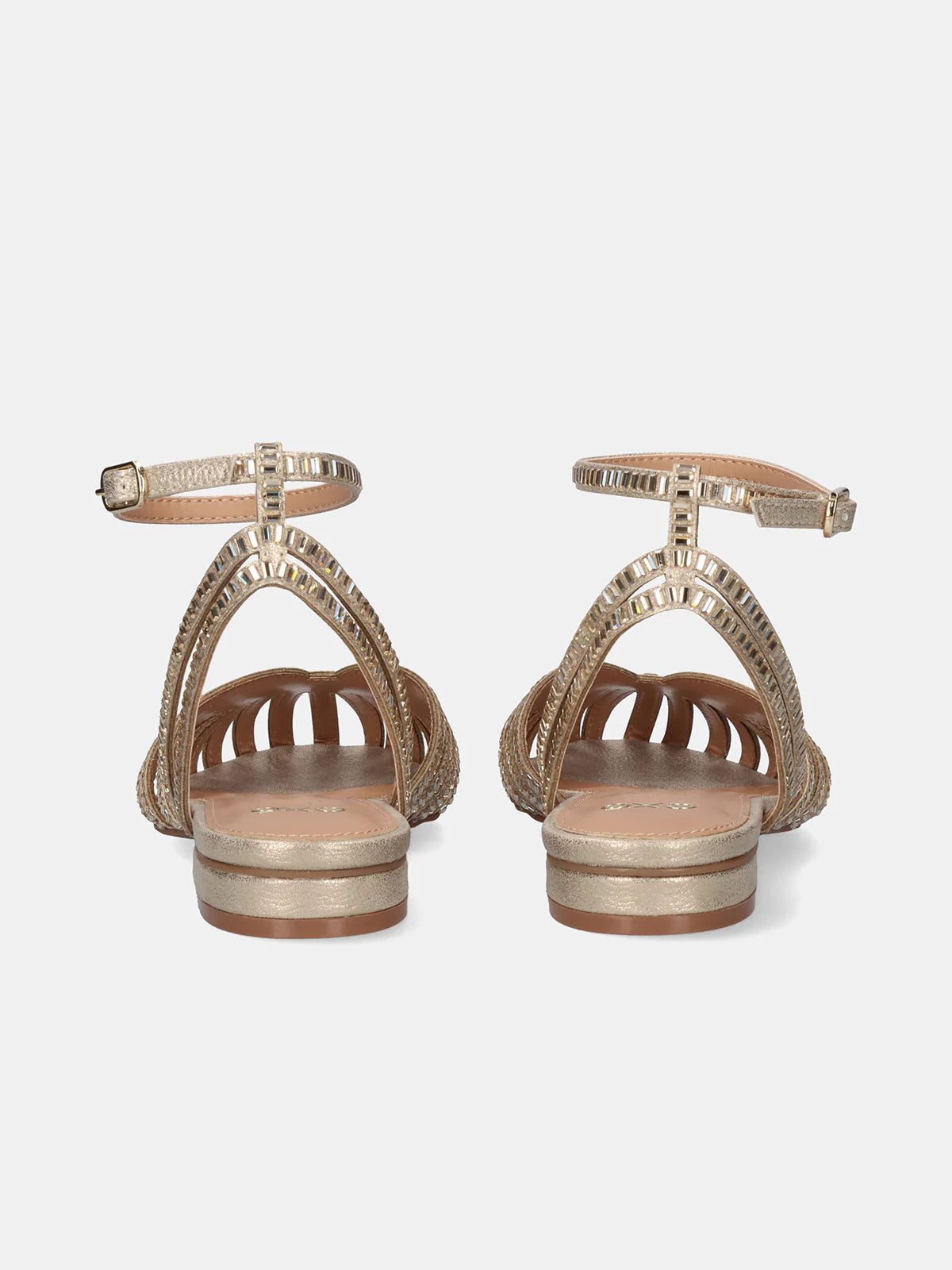 EXÉ SANDALO RAGNETTO CON SPECCHIETTI BEIGE