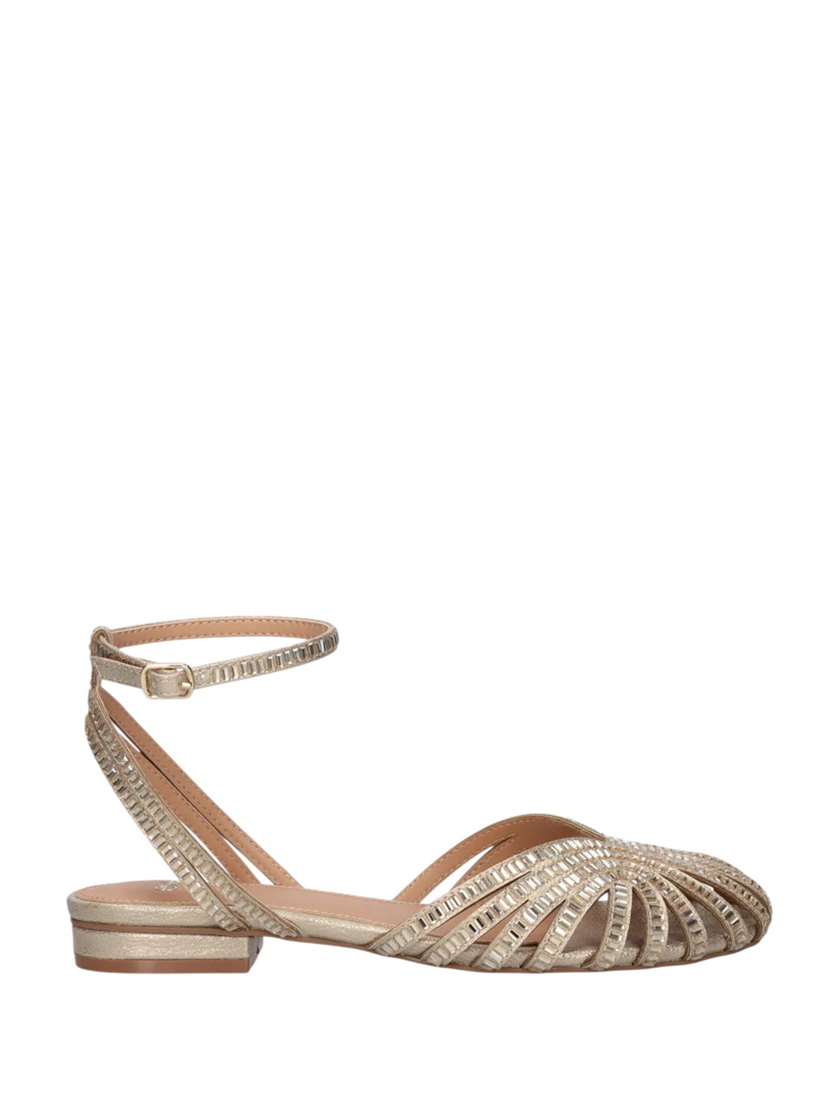 EXÉ SANDALO RAGNETTO CON SPECCHIETTI BEIGE