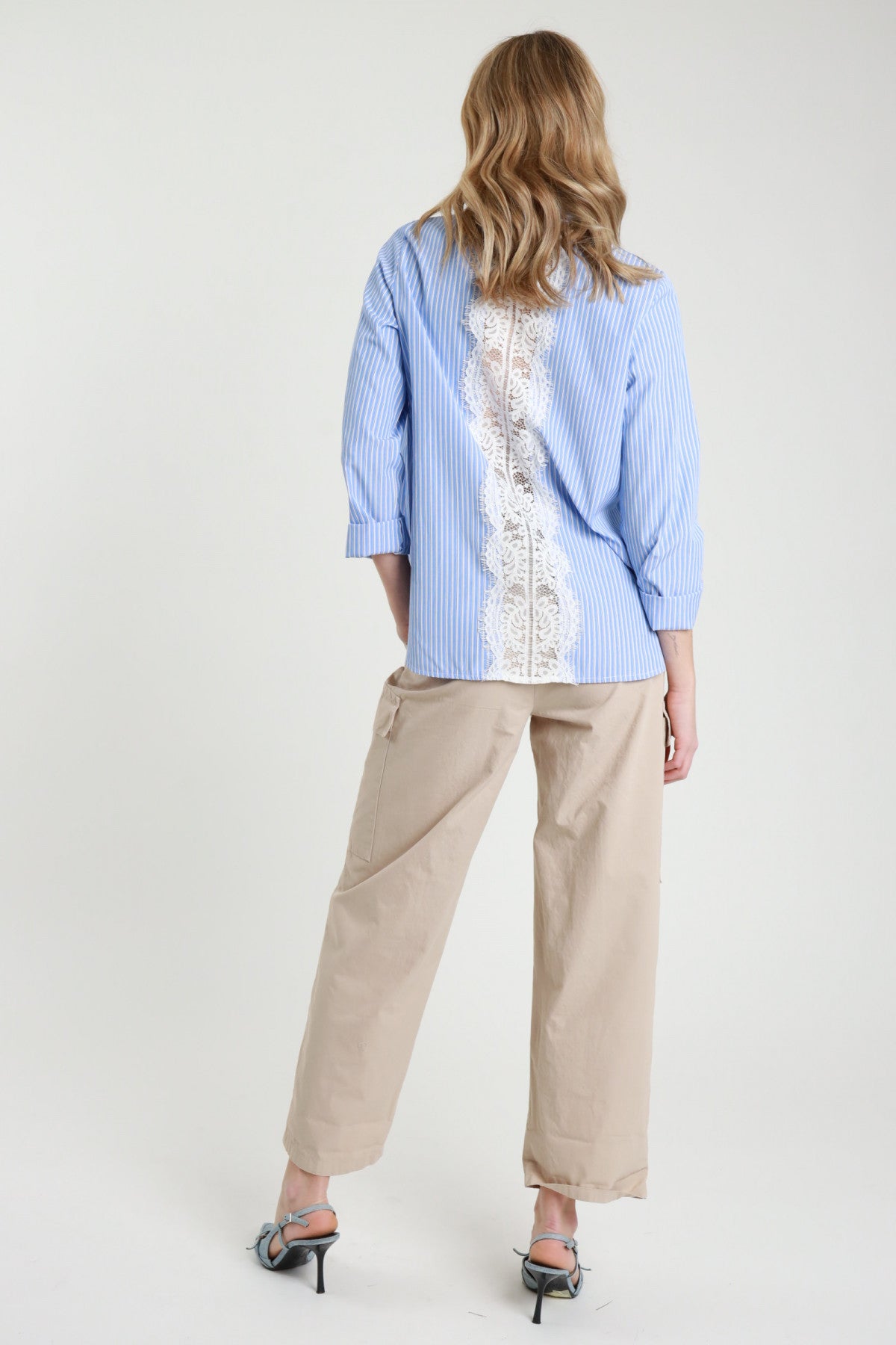 SUSY MIX PANTALONE CON TASCHE BEIGE
