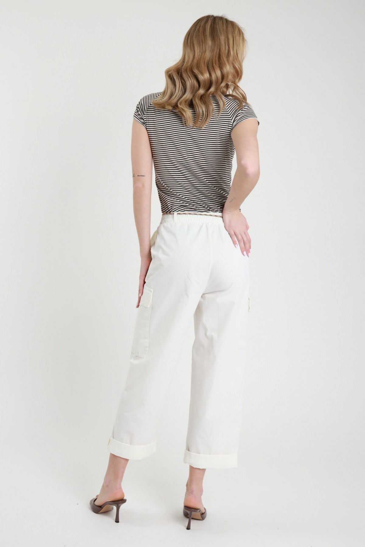 SUSY MIX PANTALONE CON TASCHE BURRO