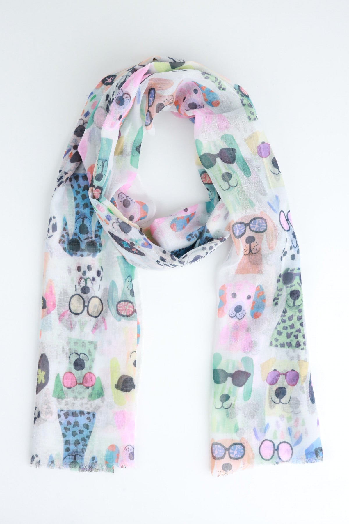 SUSY MIX FOULARD STAMPA CANI