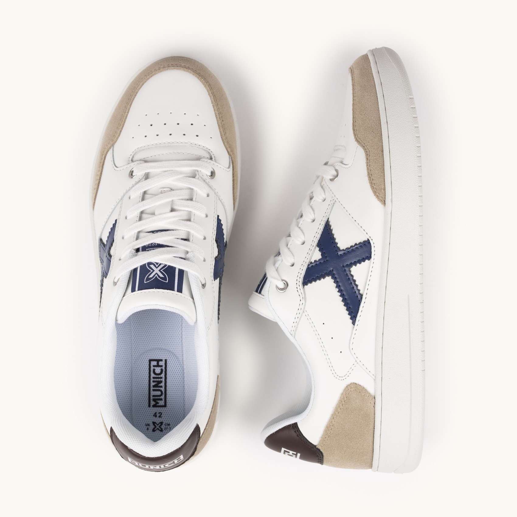MUNICH SNEAKERS LEGIT NAVY AND BROWN