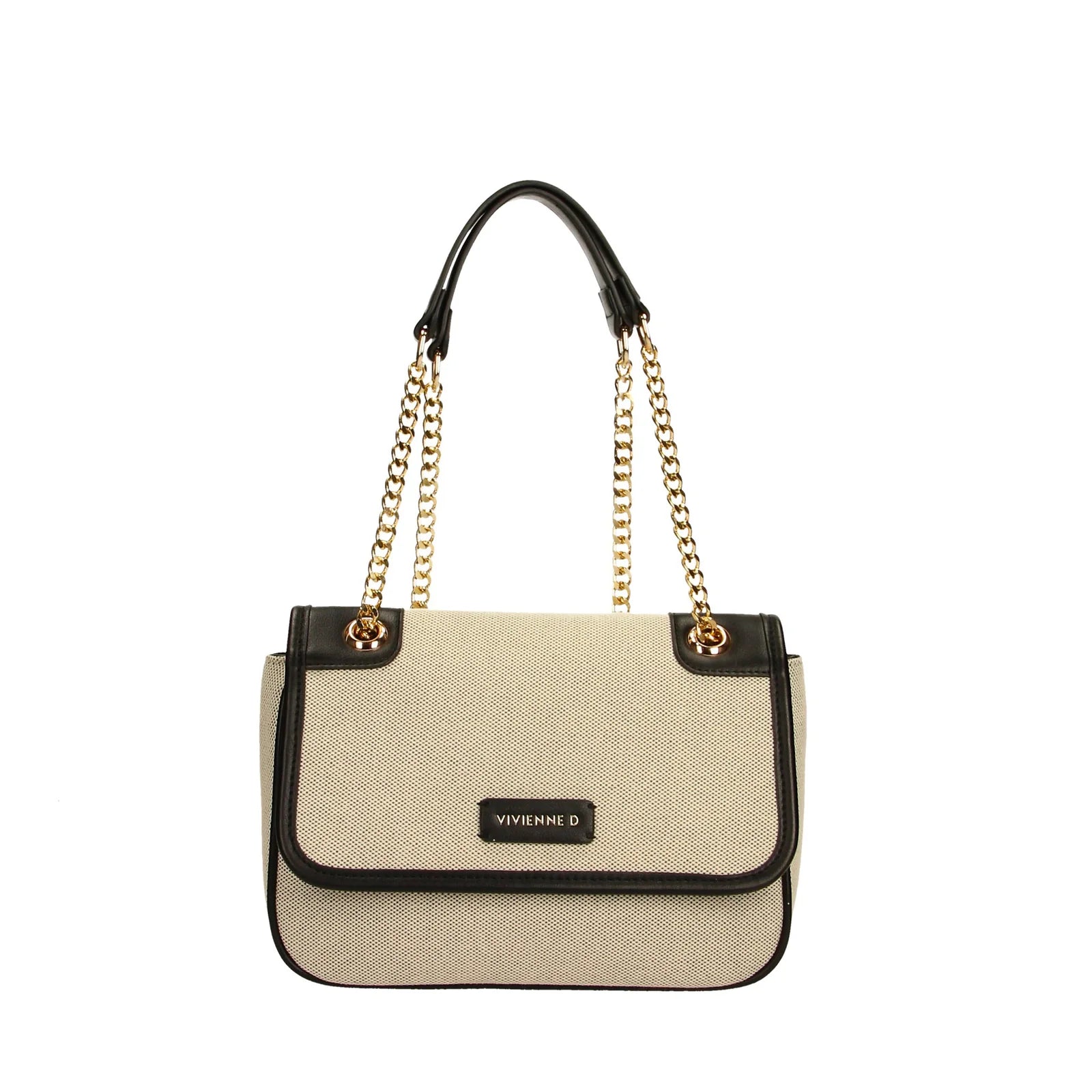 VIVIENNE D BORSA CANVAS NERA