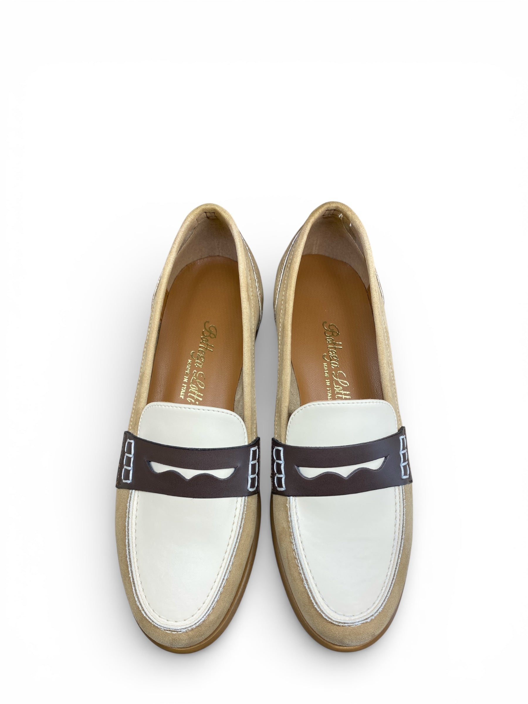 BOTTEGA LOTTI COLLEGE BEIGE E BURRO